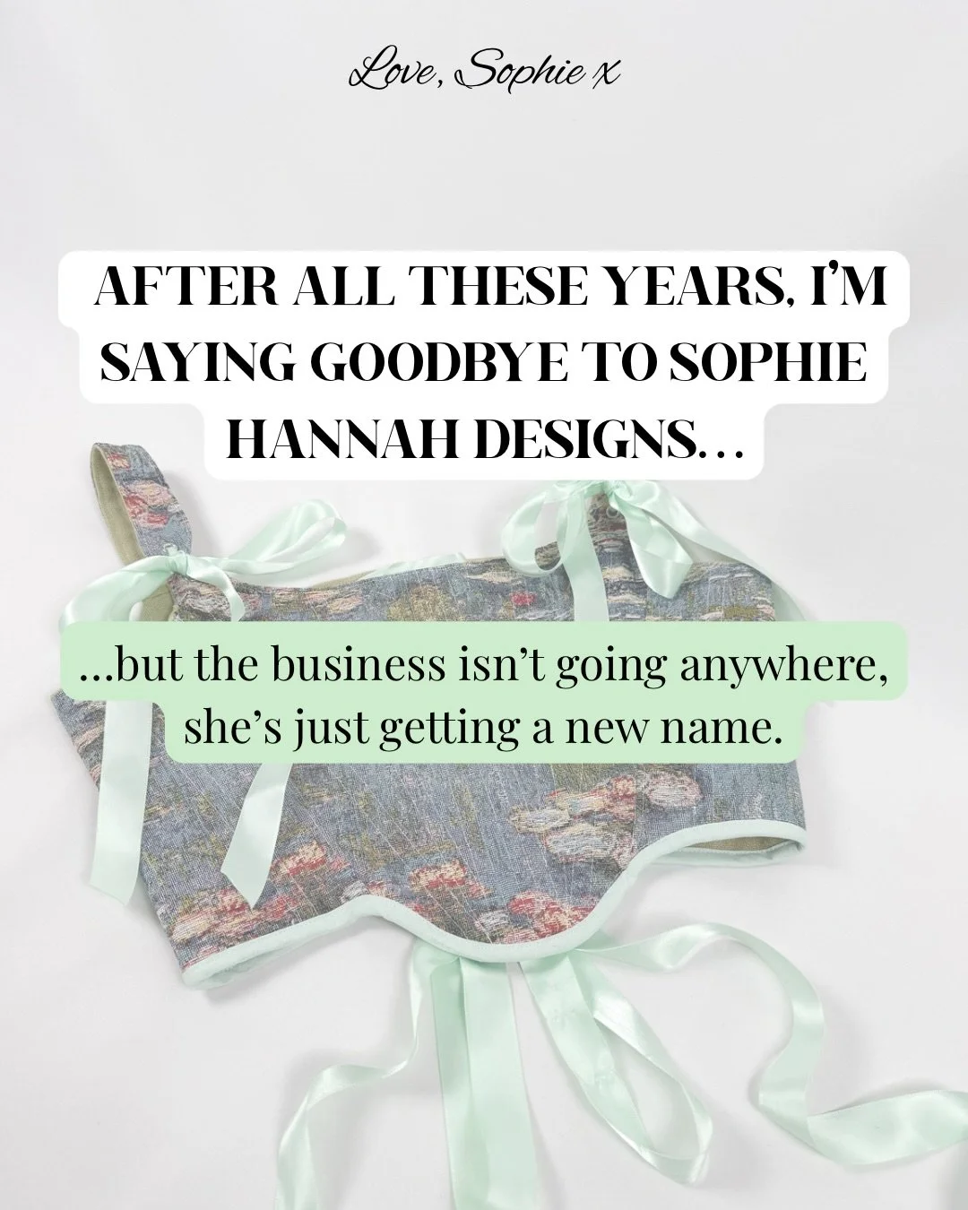 It&rsquo;s time for a new name and a new logo! 🤍

Sophie Hannah Designs has been such a huge part of my journey, but as the business has grown and evolved, it really felt like the right time for a change. And this is something I&rsquo;ve been wantin