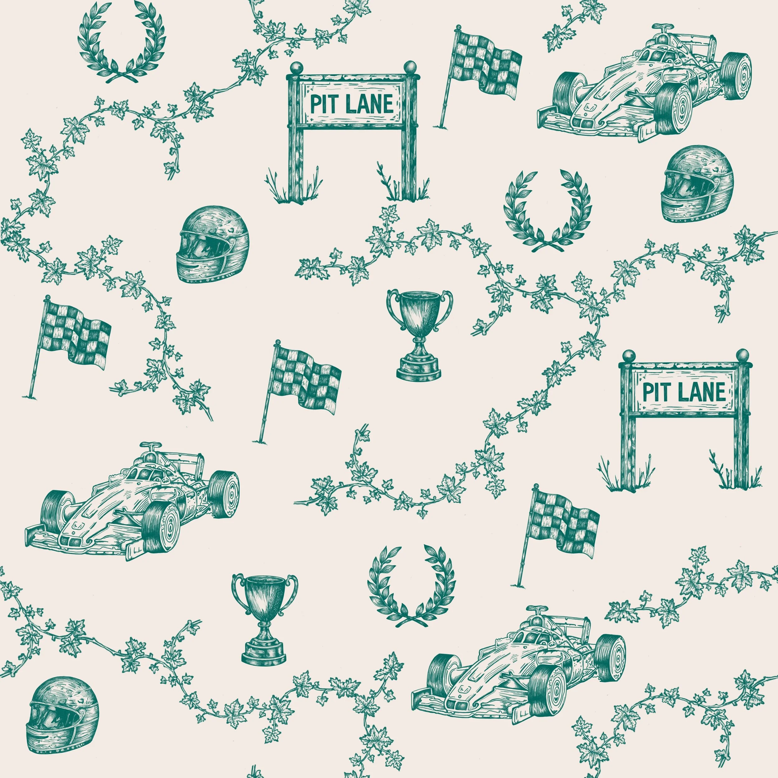 The Racing Fabric- Green