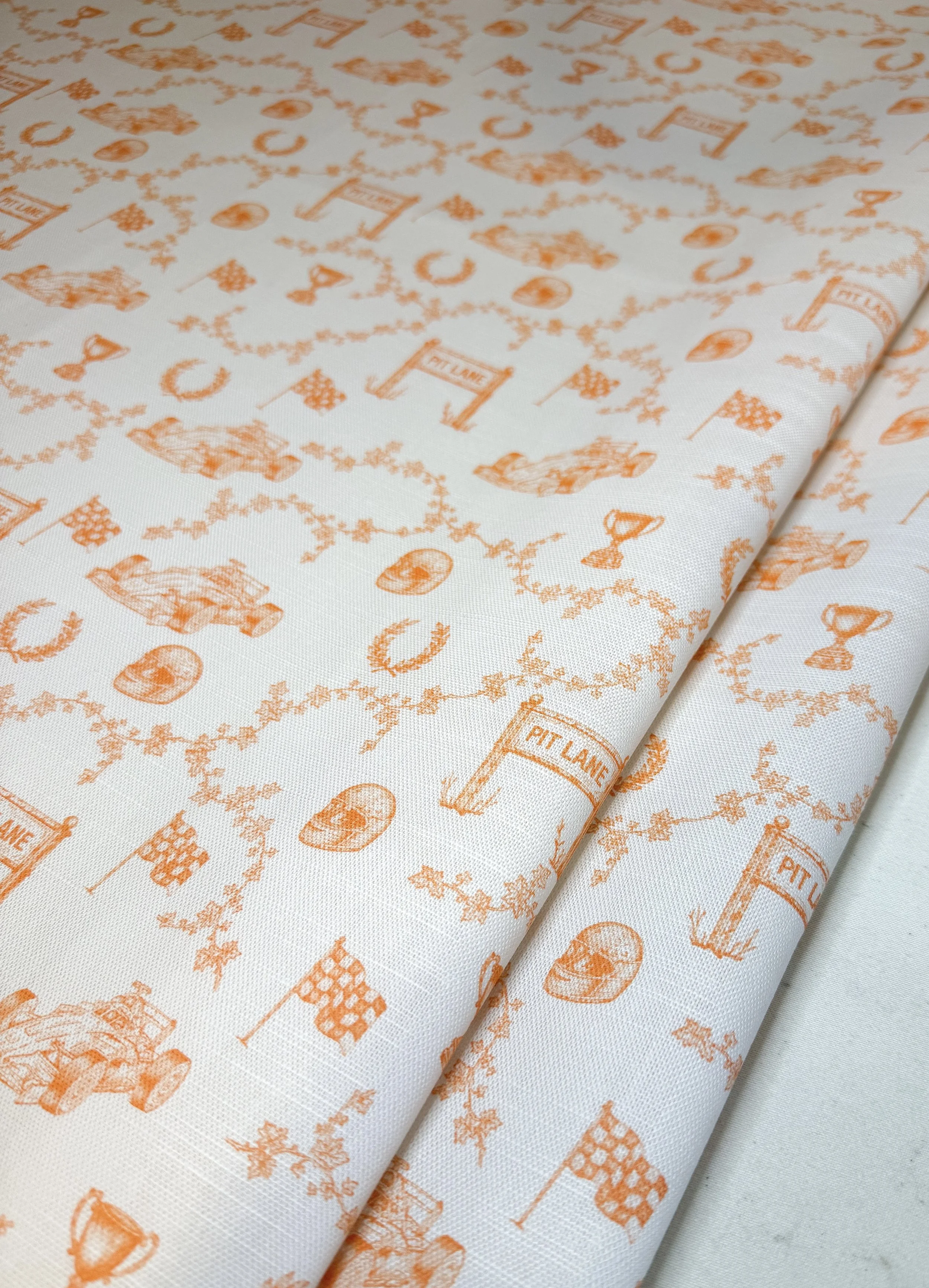 The Racing Fabric- Orange