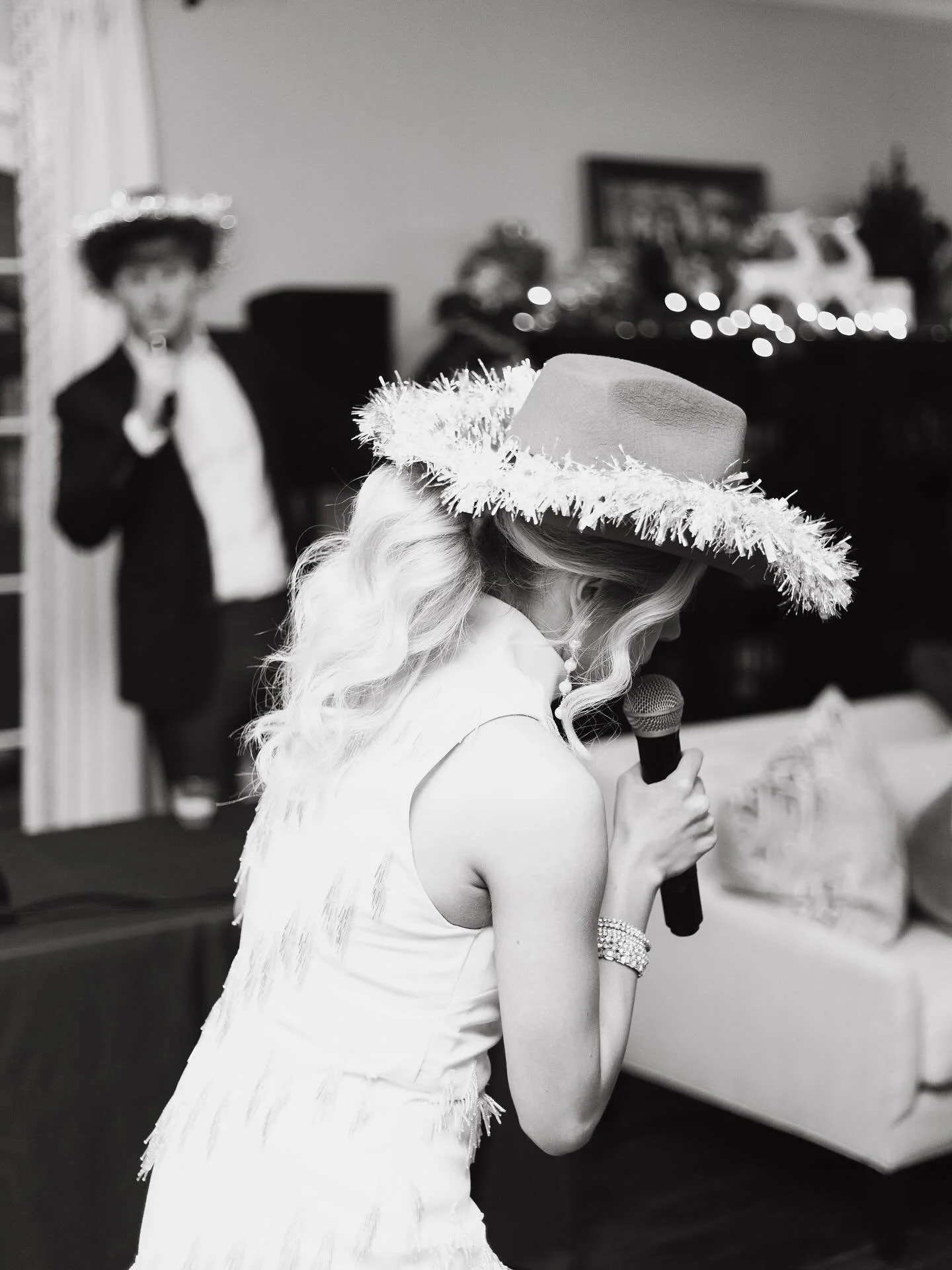 STYLED &mdash; the beautiful and FUN @parkerlandryh styled by us for her engagement party 🤍

wearing @cinqasept with heels from @schutz and earrings by @lele_sadoughi