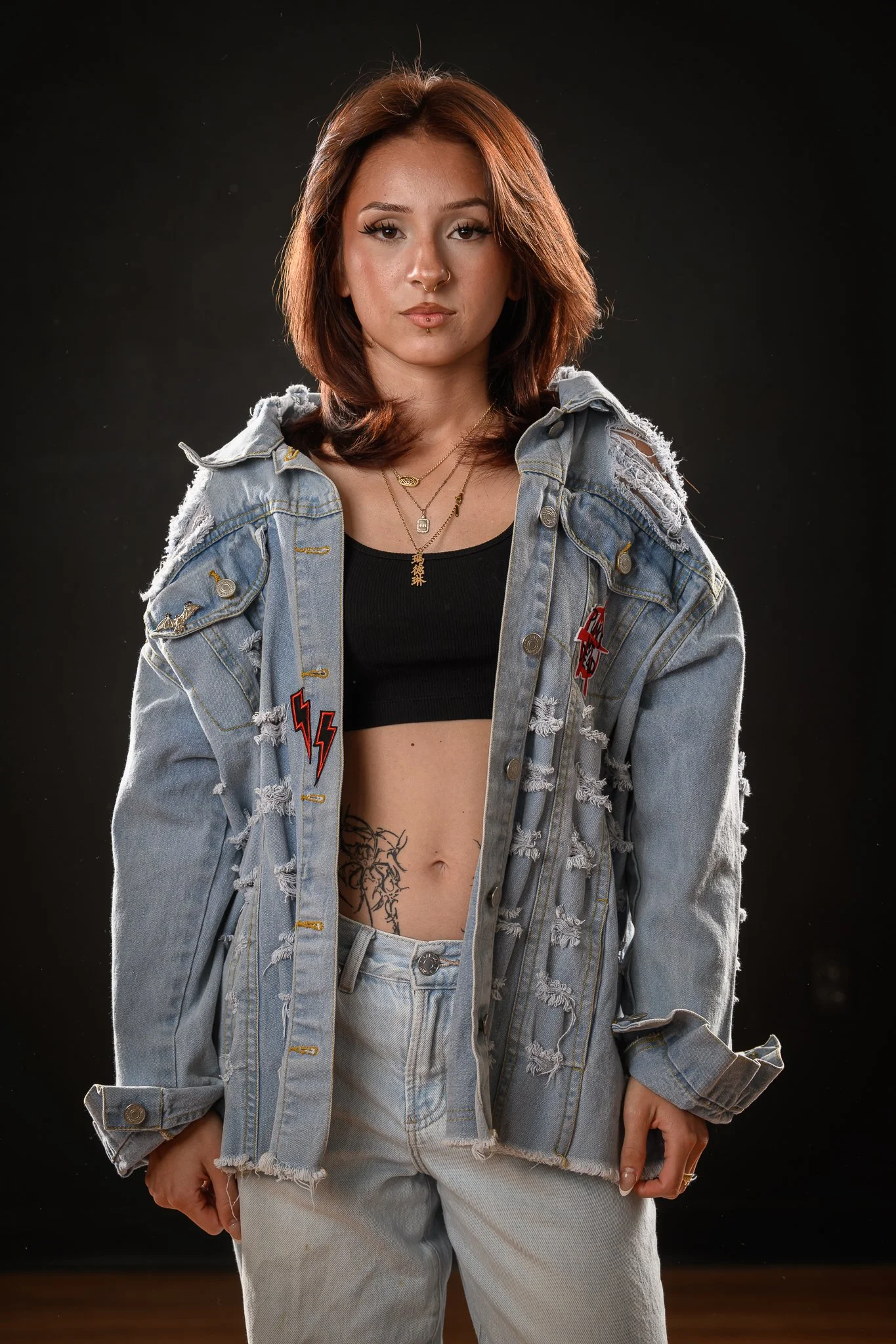SZ XL “Punk’s Not Dead " Jacket, with skull and flannel lining