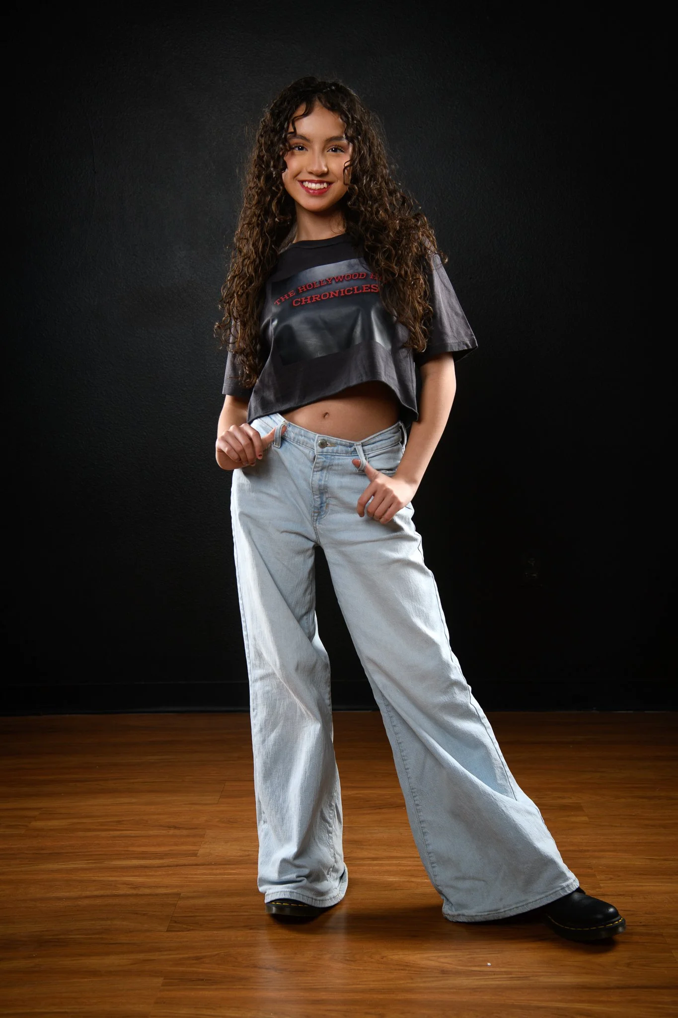 HHC Fog Logo Faded Crop Top