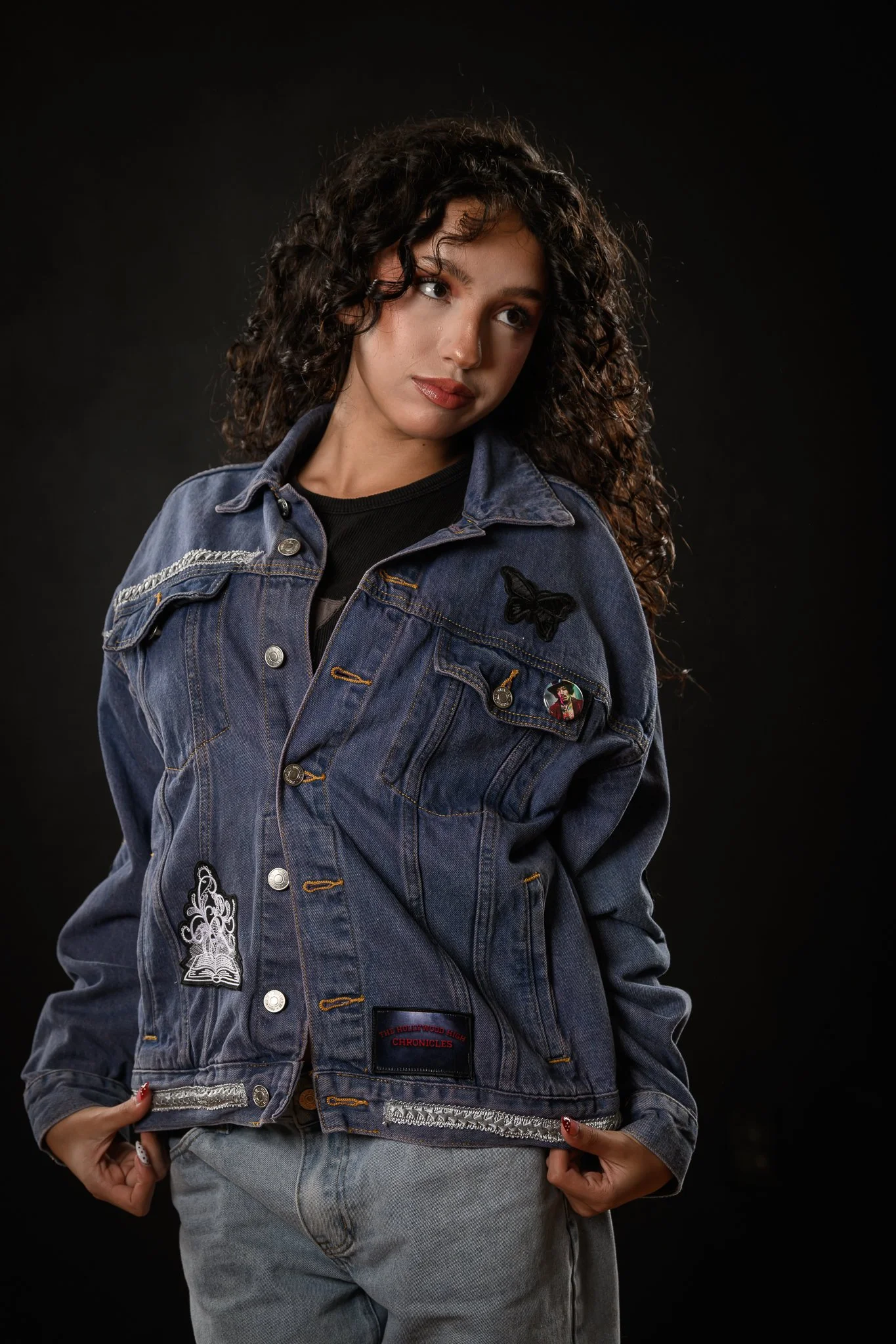 SZ Small Purplish-Blue “Dark Butterfly" Jacket