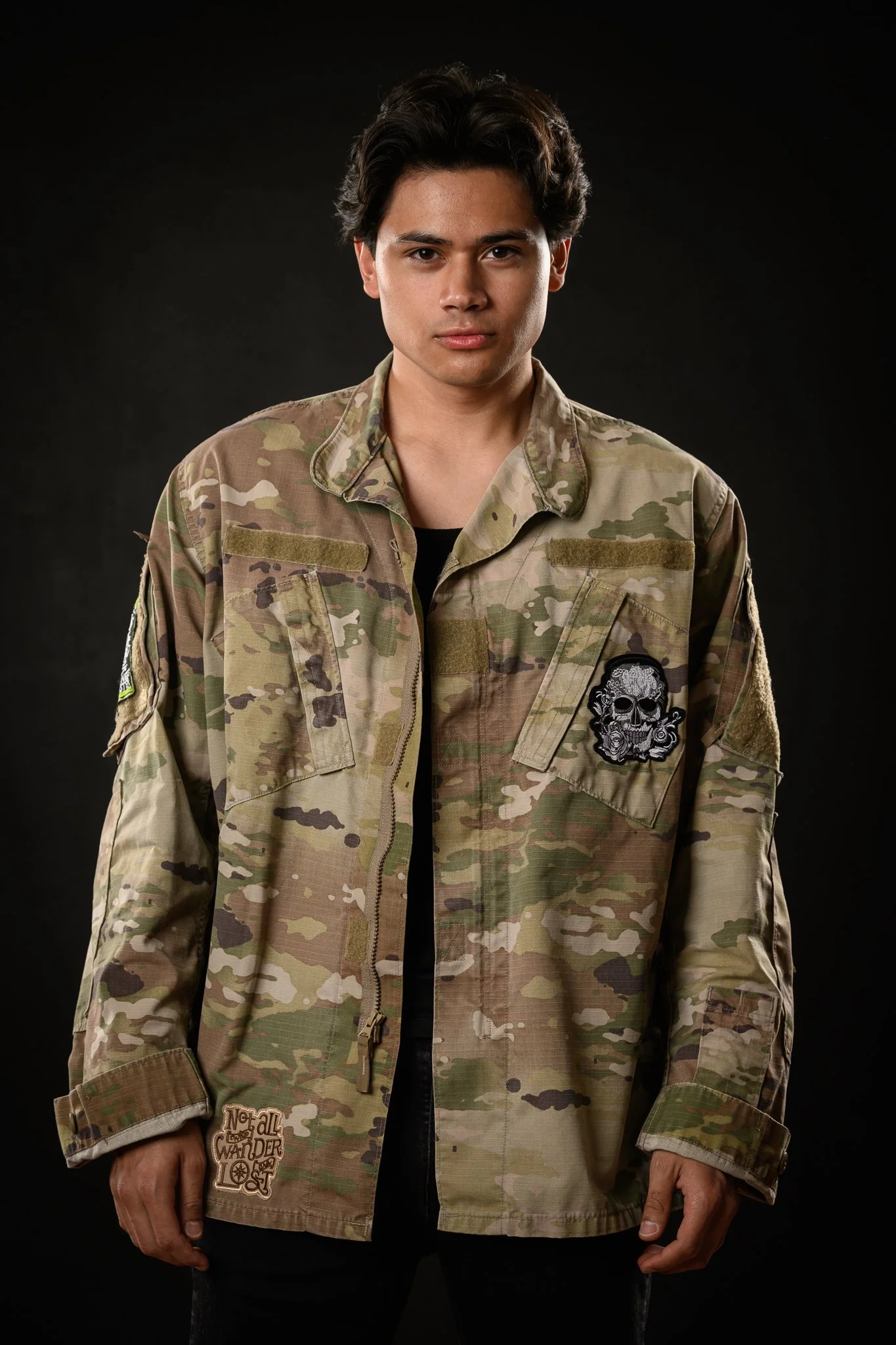 SZ Large Camo “It’ll be a Cold Day in Hell " Military Jacket