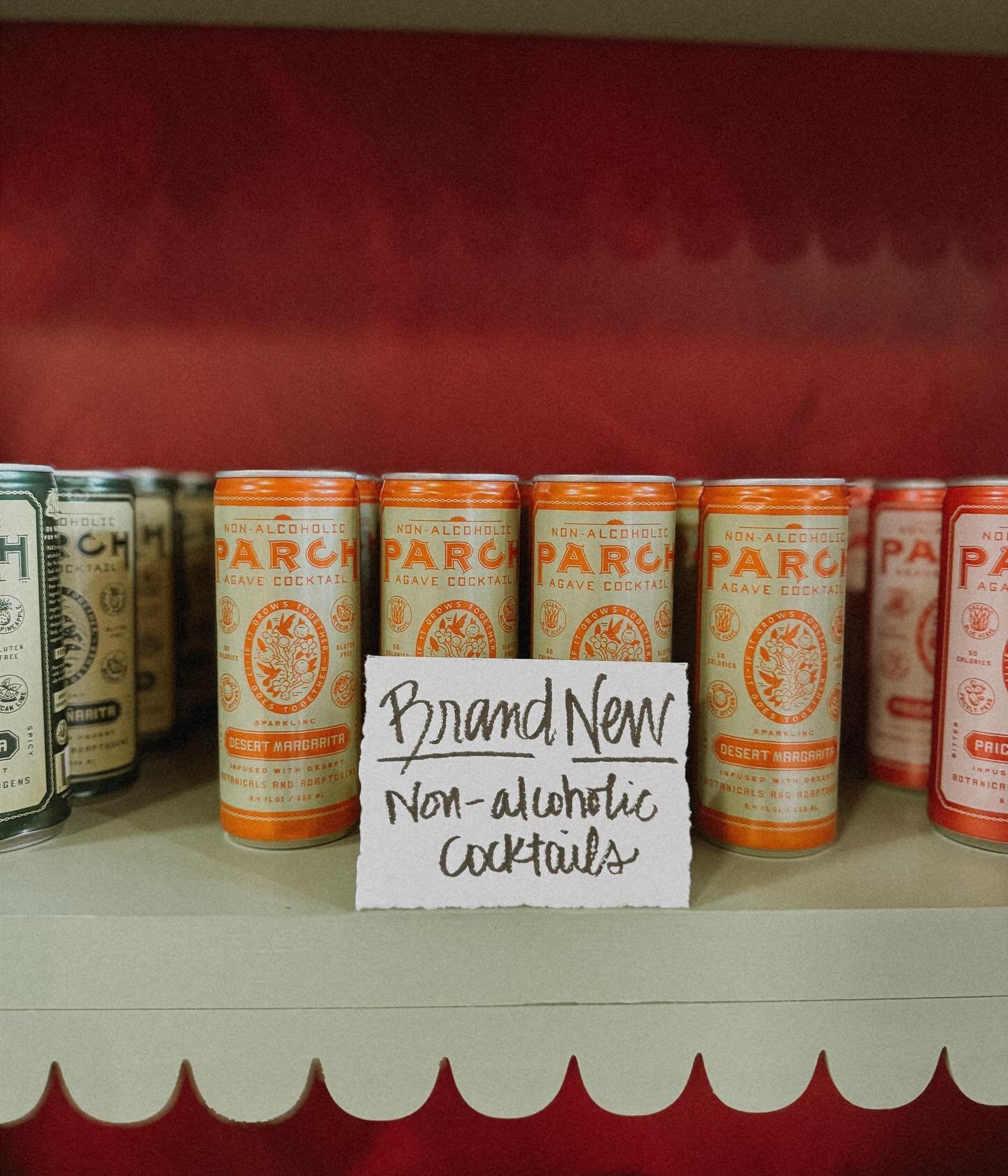 Desert Margarita, Prickly Paloma, or Spiced Pi&ntilde;arita.. which one will be your favorite? 🌵

We&rsquo;re so excited to announce that we are now carrying @drinkparch agave *non-alcoholic* cocktails. These have been taste tested and enjoyed by my