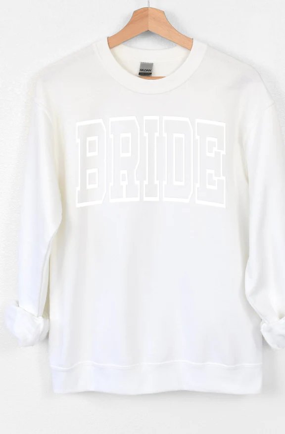 Bride Embossed Sweatshirt