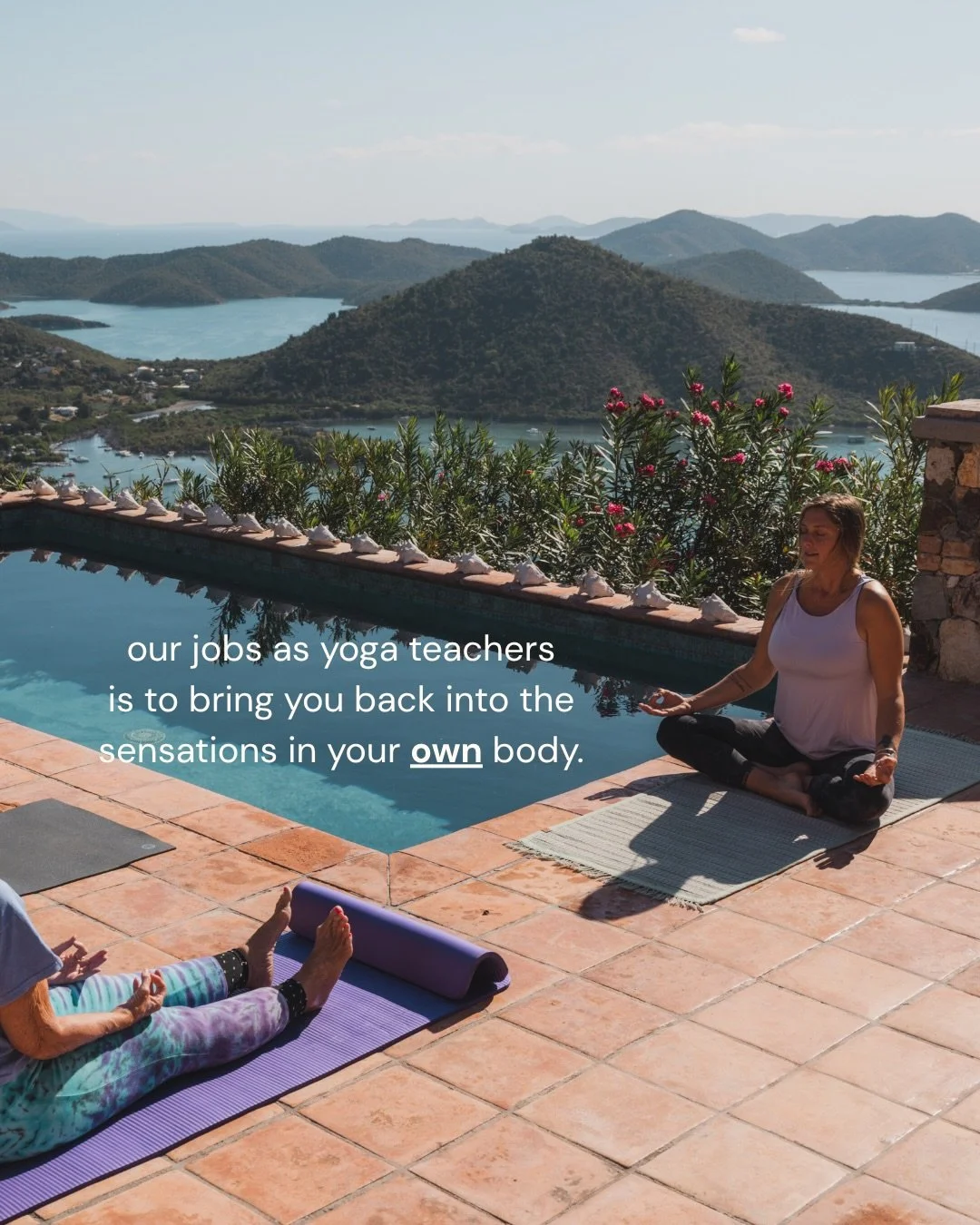 The cool things about a yoga class is that everyone is experiencing their own emotions and body. Our job is to create a space that honors everyone unique and valid experiences.

That looks like:
&ldquo;get curious about the subtle sensations of your 
