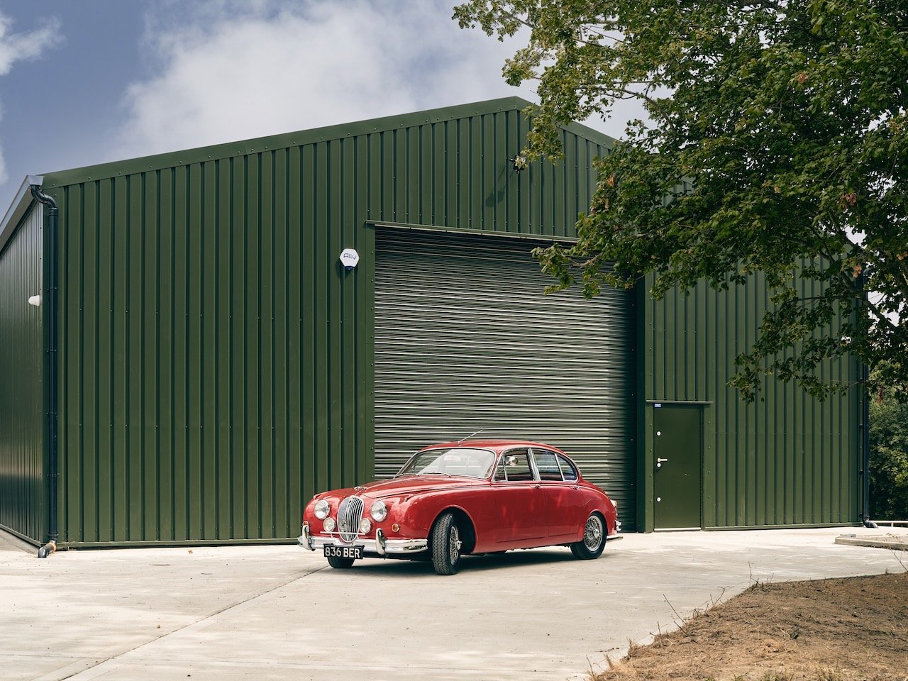 Exterior of The Car Den's Premium Indoor climate-controlled storage building