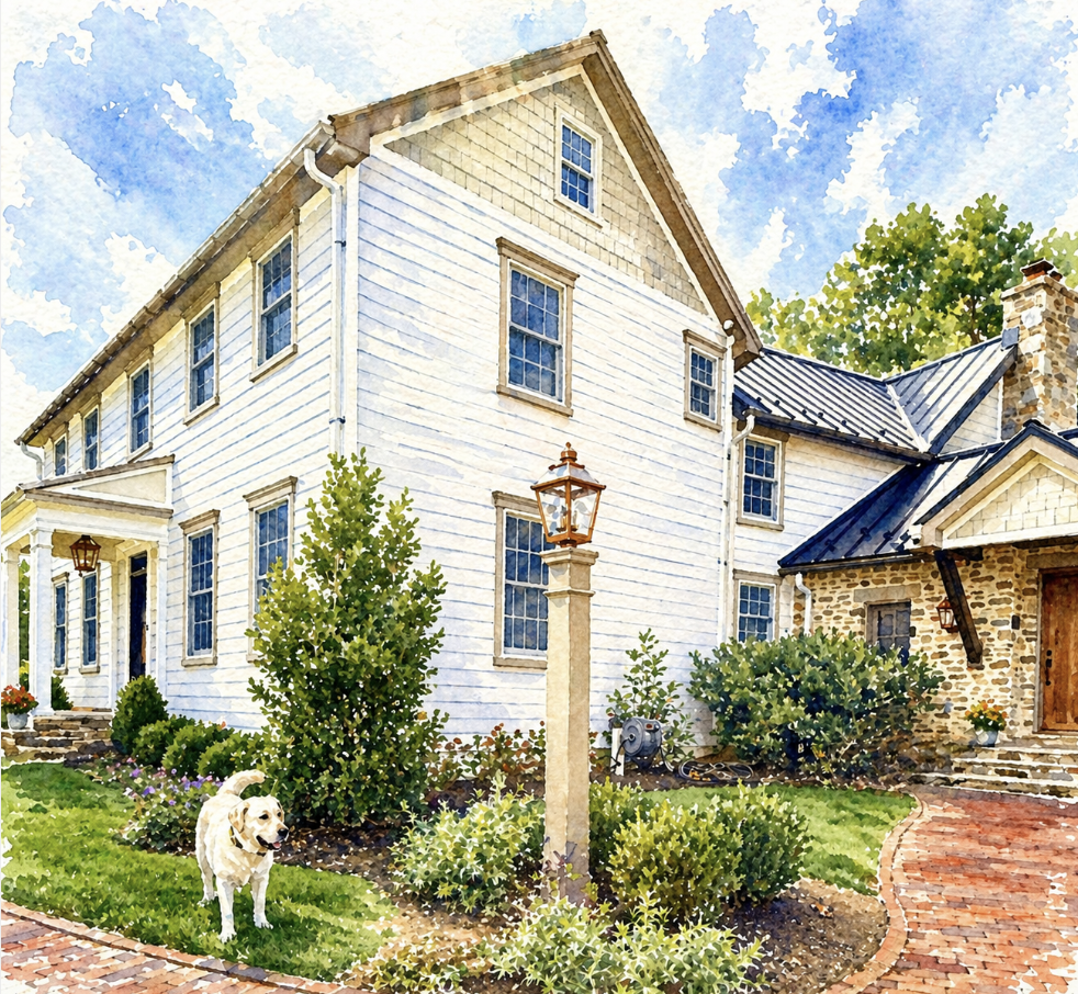 A Pup's Portico, Owing Mills