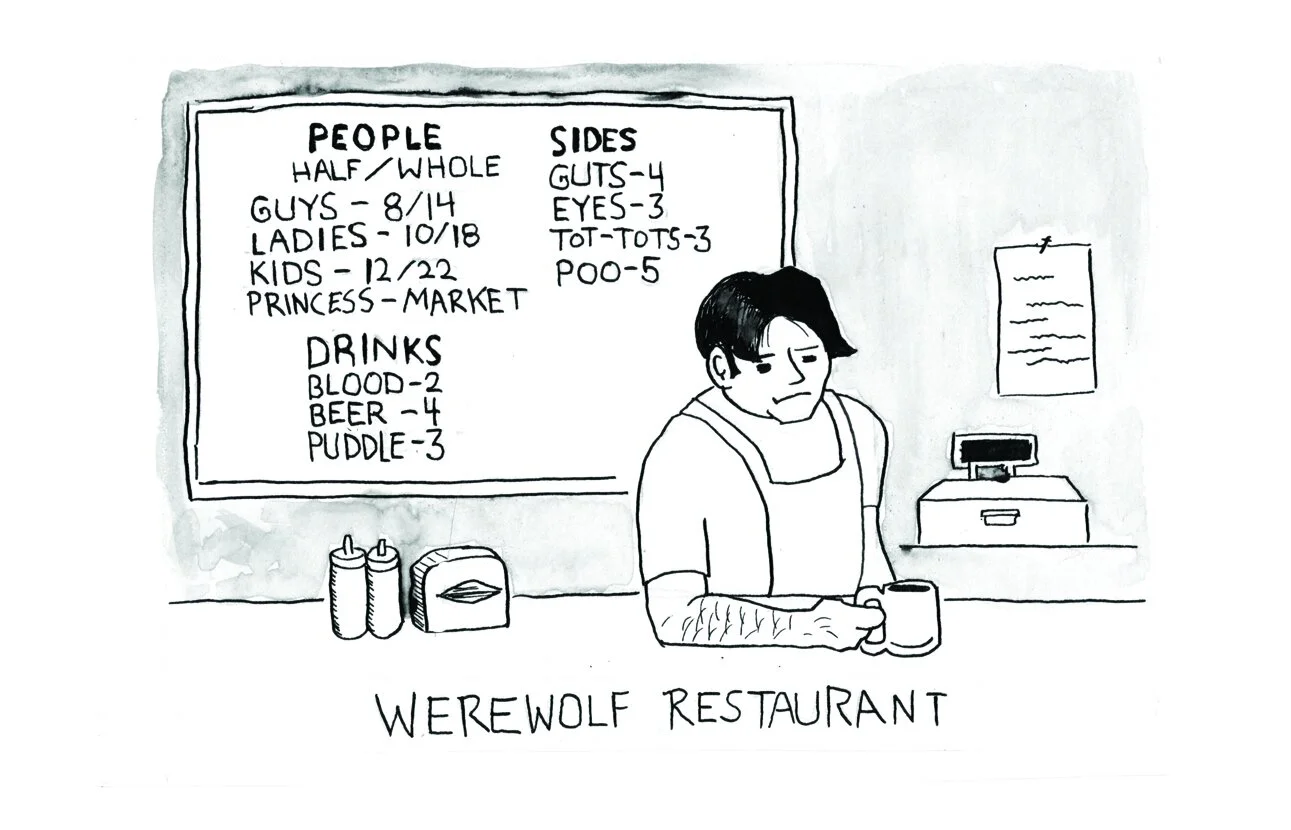 This is where wolves eat