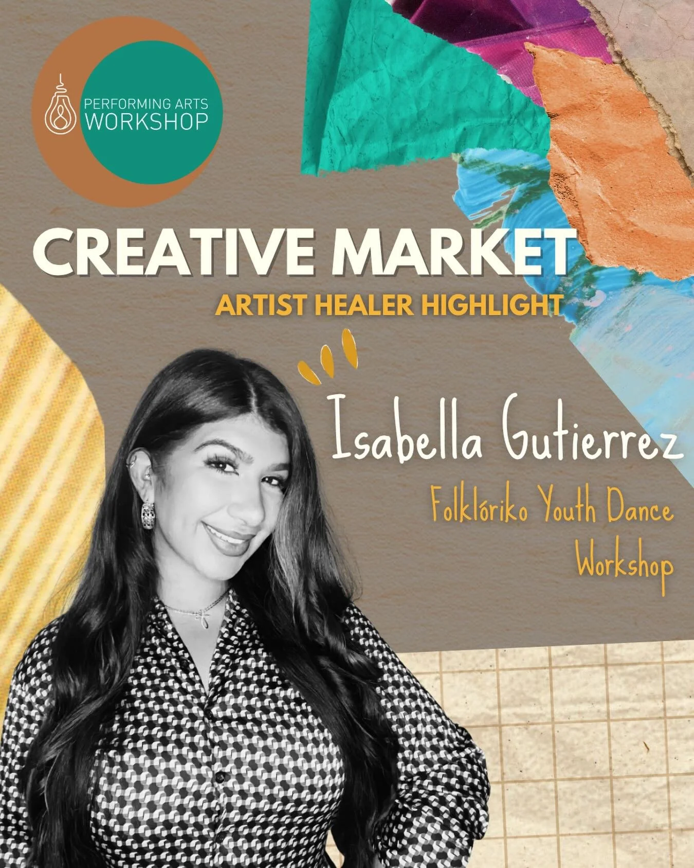 Meet Isabella 🌹 Dancer, artist educator, and Folkl&oacute;rico dance teacher 💃

We invite you to explore Isabella's and other artist offerings at the Creative Market ☀️ Bid and find more information at the link in bio 🔗