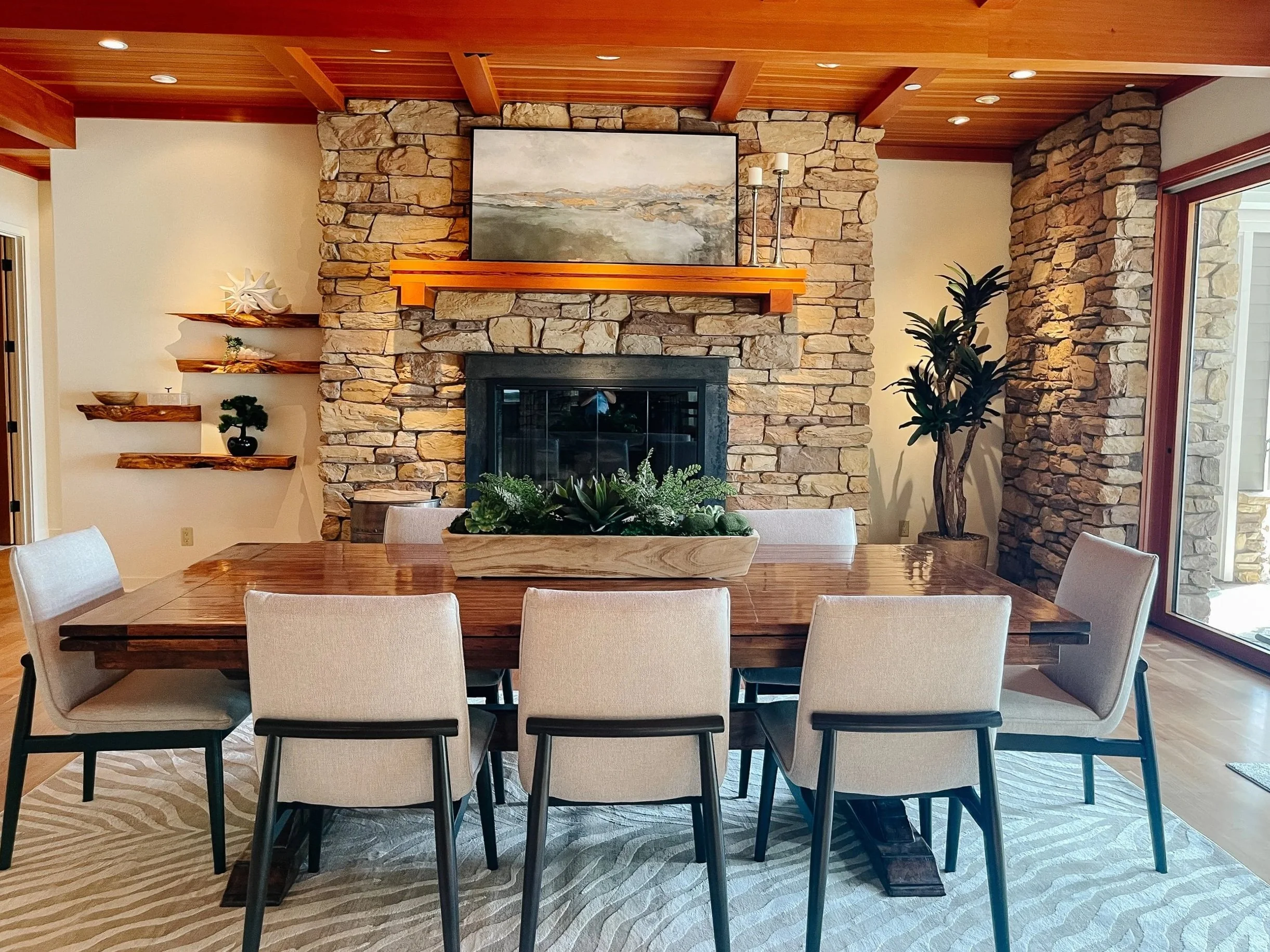 Gallery of staged interiors from La Conner homes showcasing curated design.