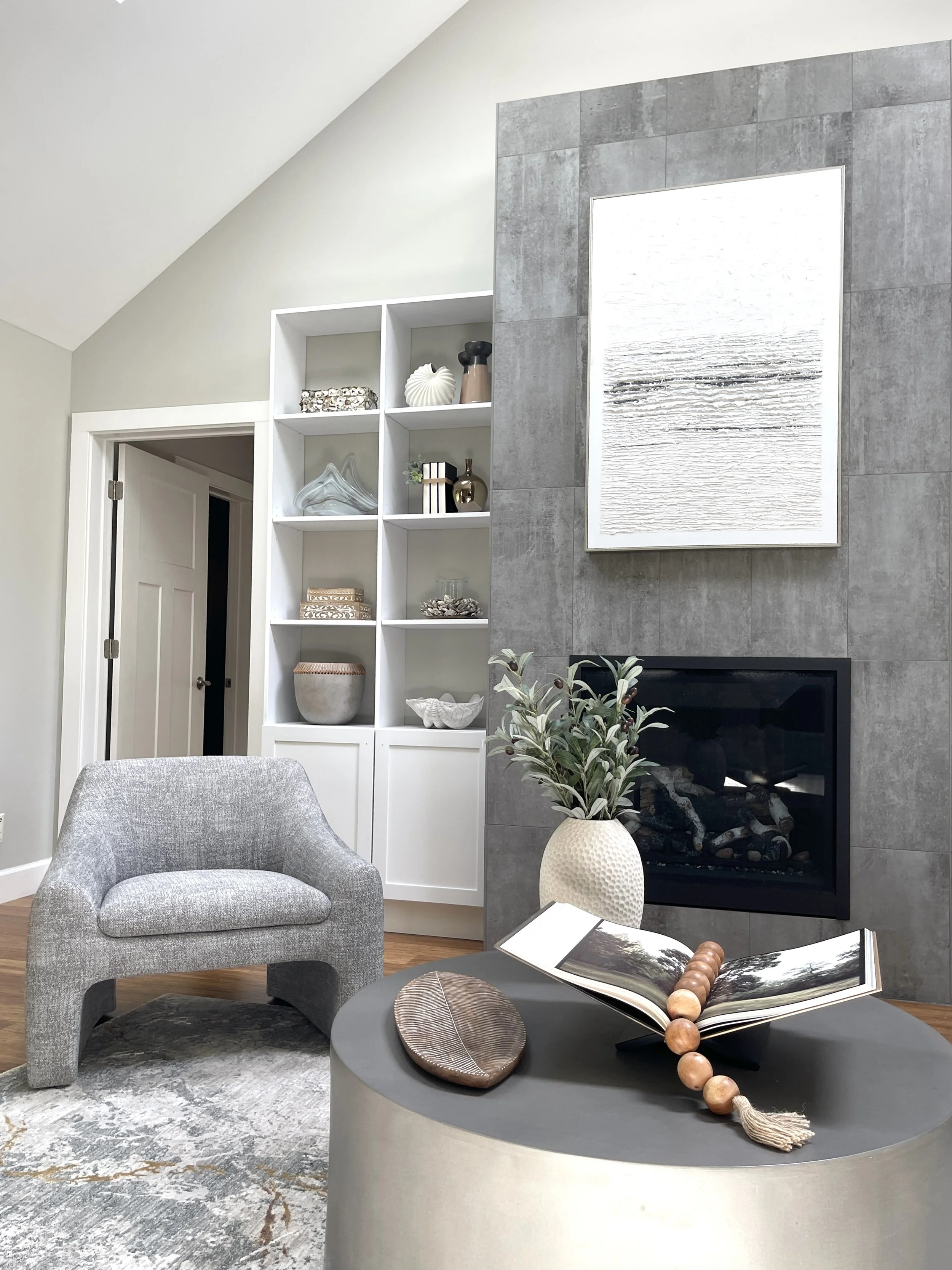Warm Neutrals and Modern Lines: Bellingham Living Room Reveal