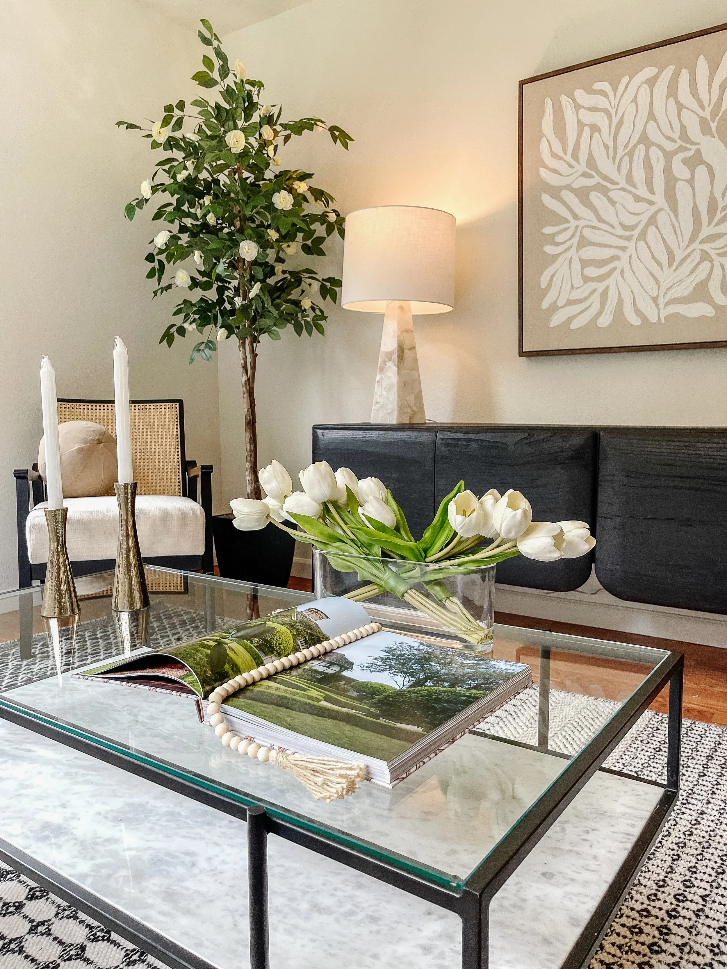 Vacant La Conner property transformed through professional home staging.