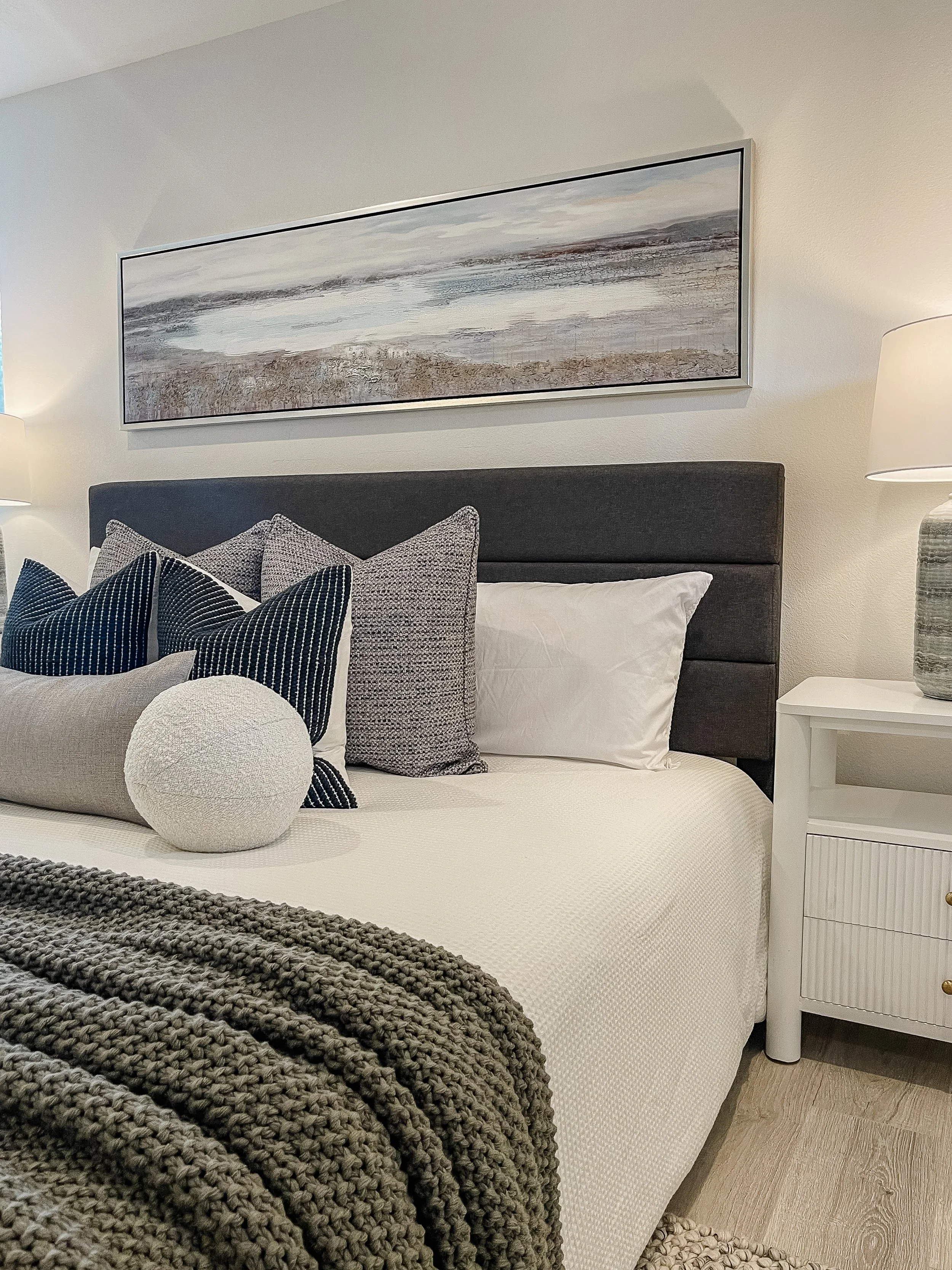 Bedroom in Burlington staged to enhance natural light and make the room feel spacious.