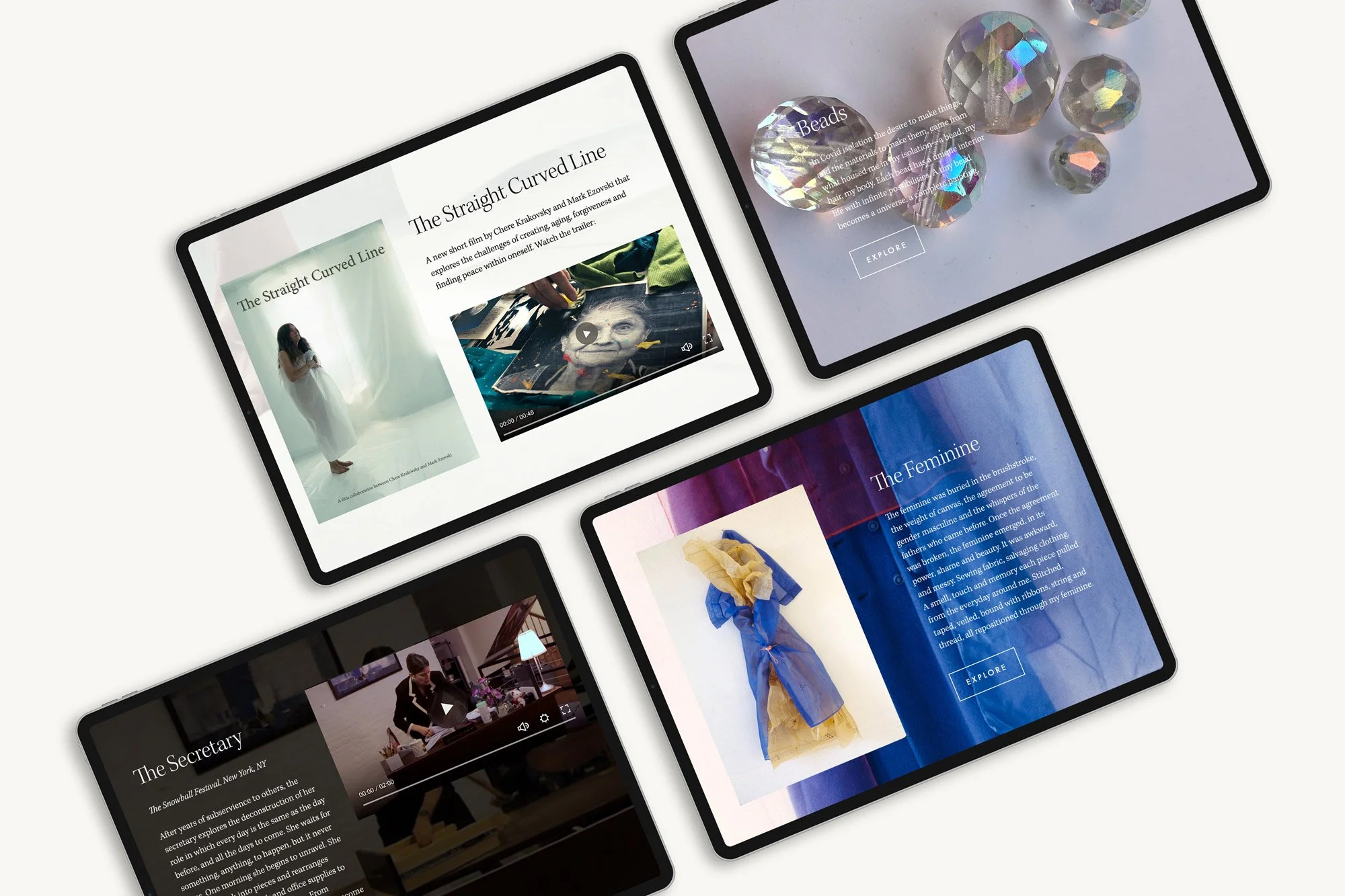 Chere Krakovsky Art Website Concepts