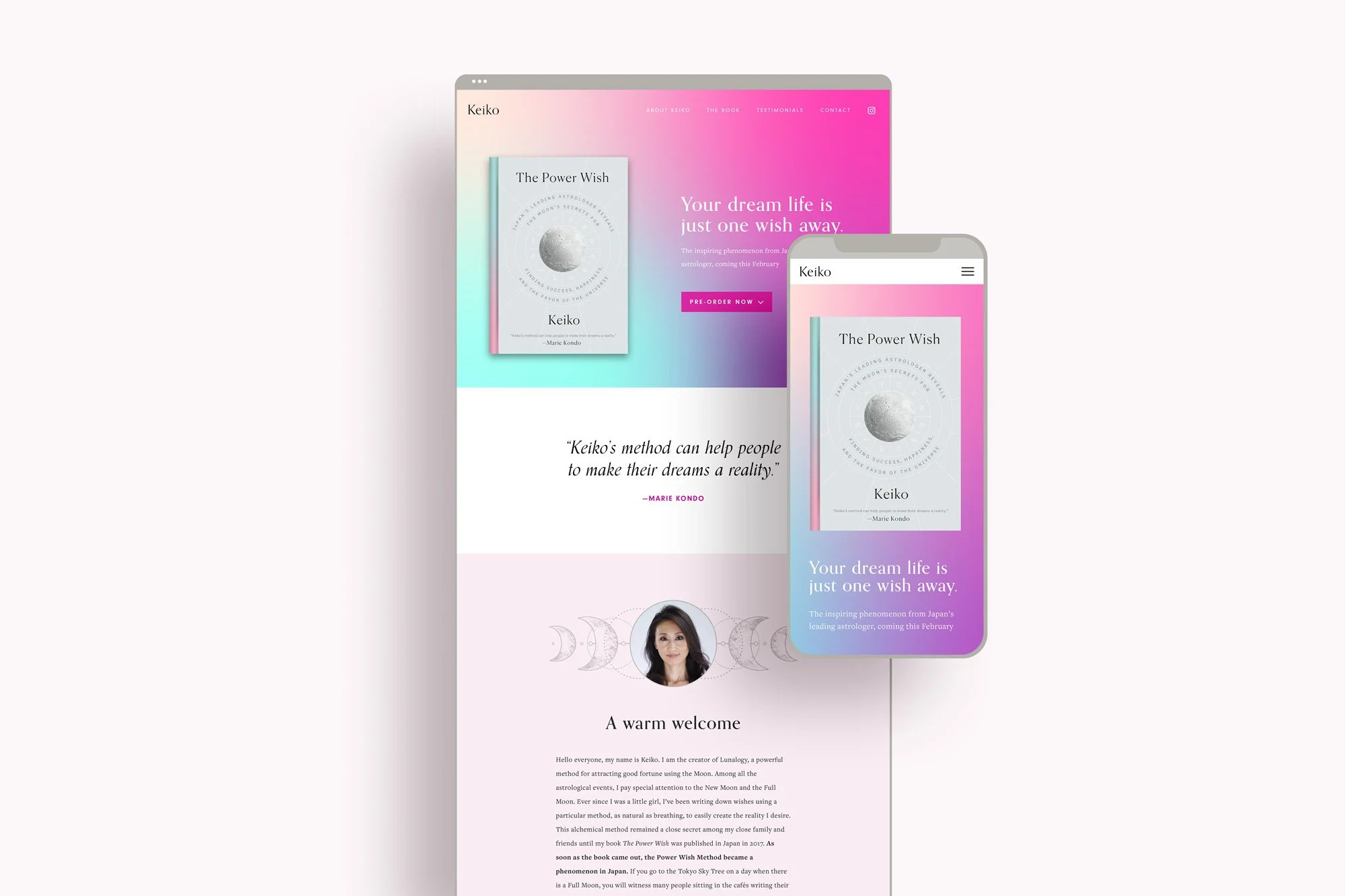 Keiko Home Page Concepts