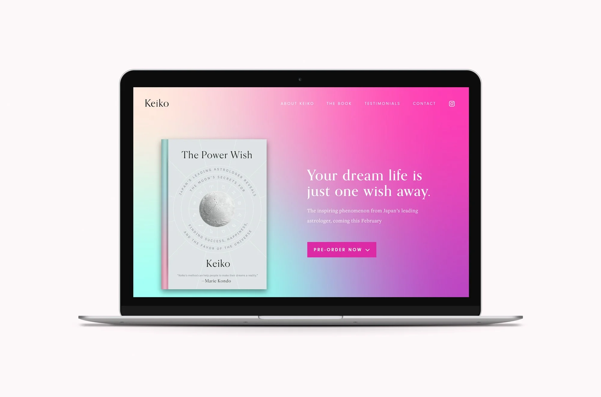 Keiko Website on Macbook