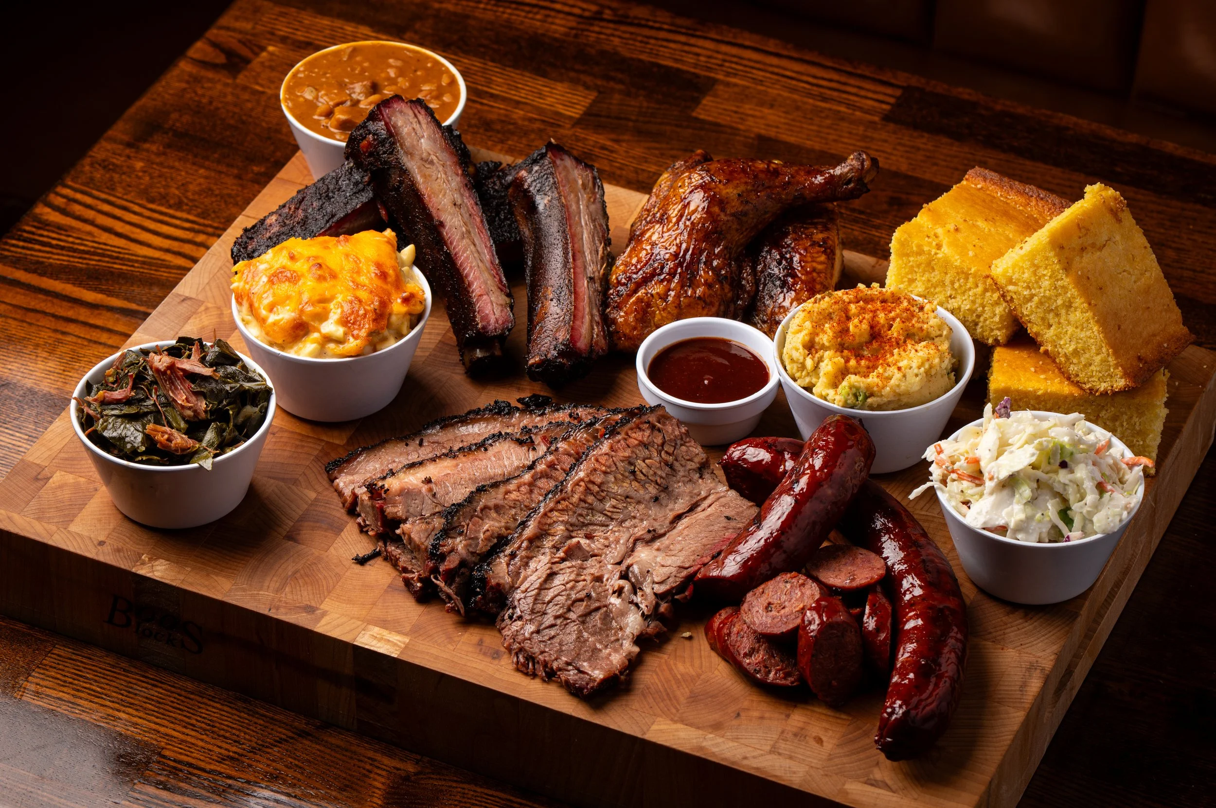 Bludso's BBQ Catering Spread