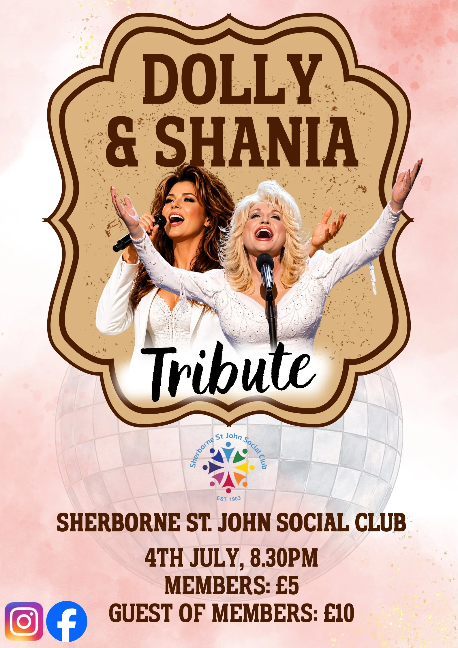 Saturday 4th July 2026 Dolly Parton & Shania Twain Tribute