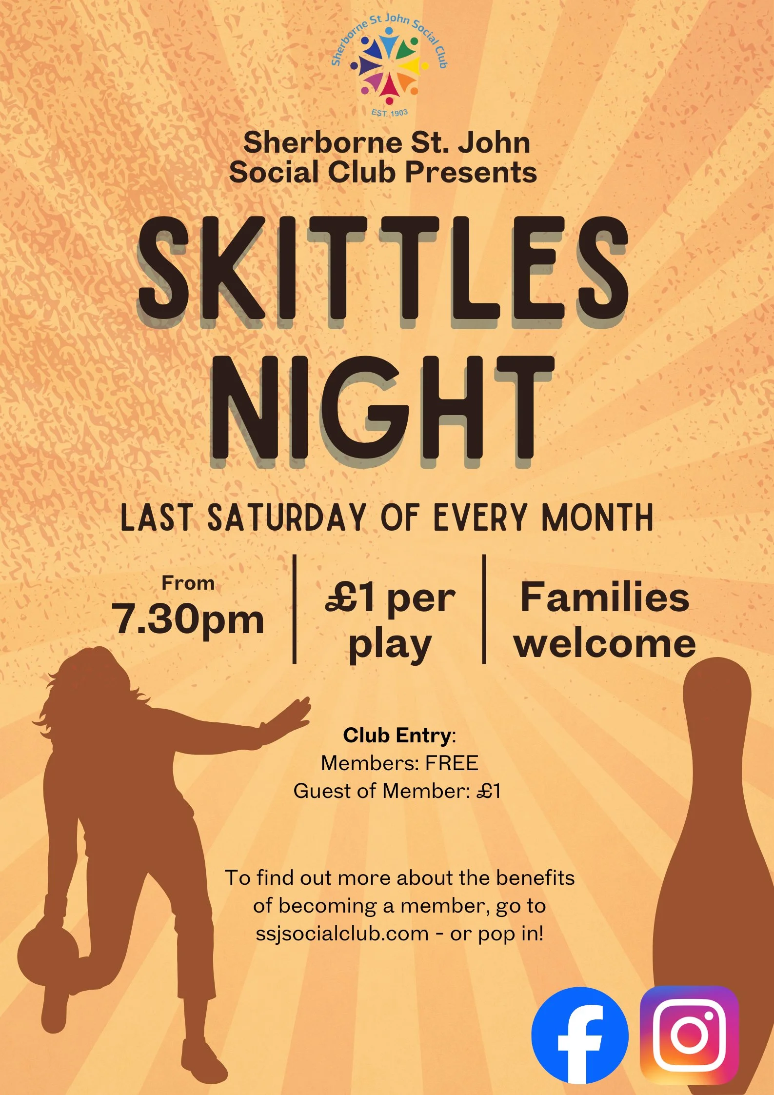 Skittles Evening - Saturday 25th April 2026