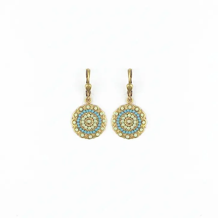 La Vie Parisienne Dahlia Gold Pacific Earrings