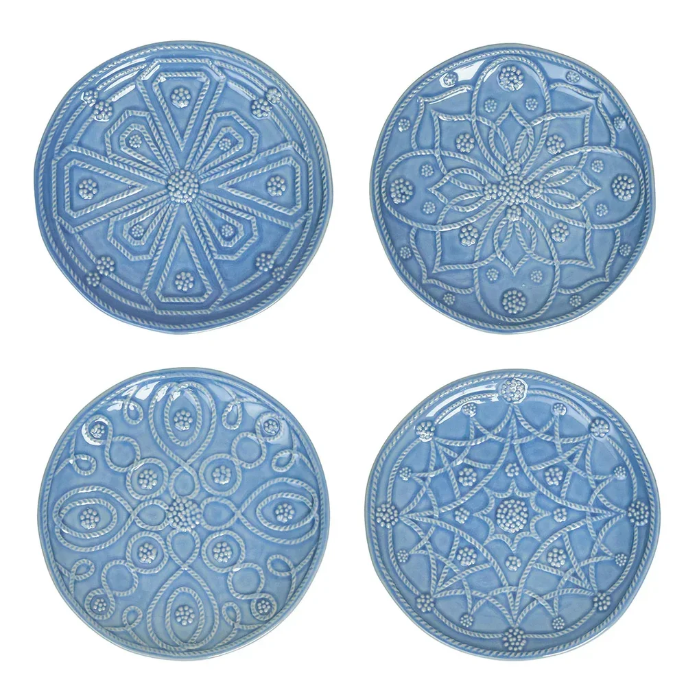 Juliska Jardins du Monde Side/Cocktail Plate S/4 Chambray — La Maison