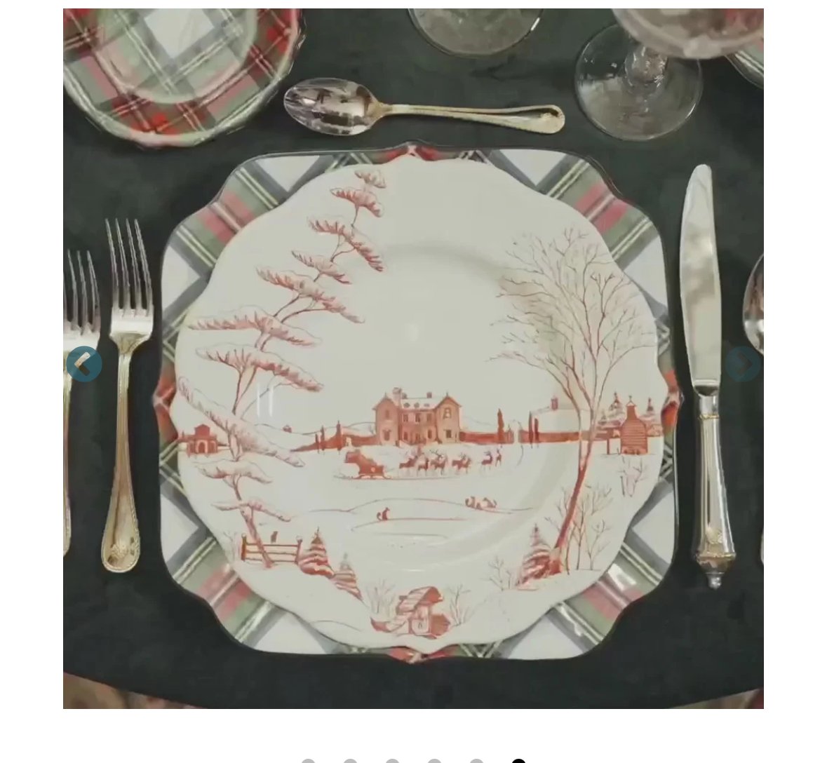 country estate juliska plaid plates