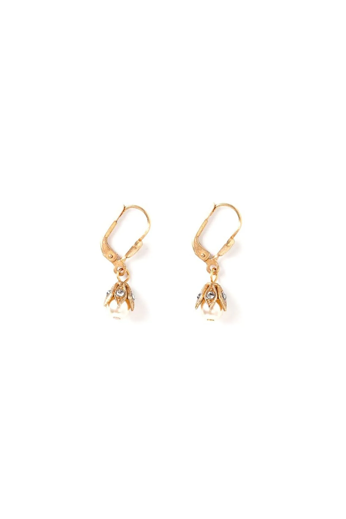 La Vie Parisienne Princess Tears Earrings in Pearl