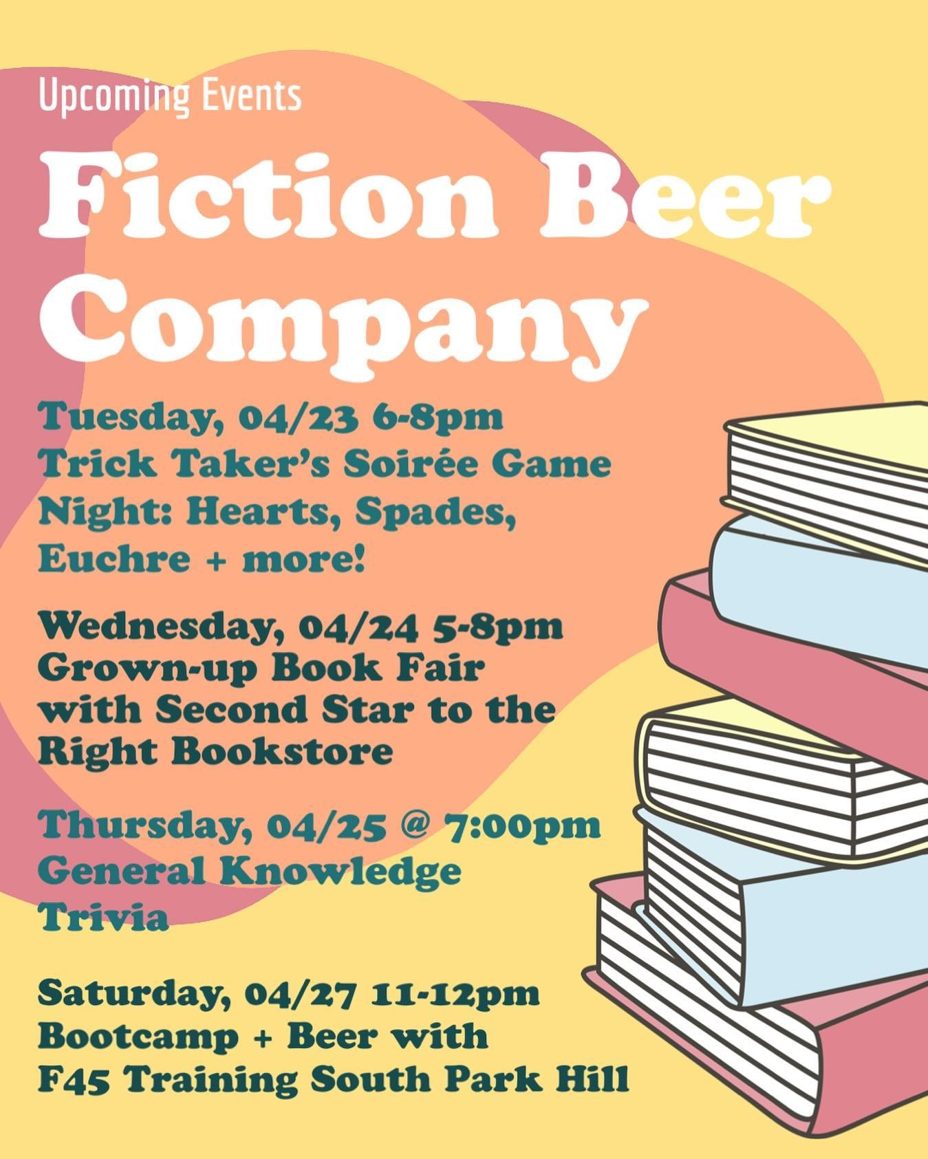 Events this week at our Denver taproom 🍻📚