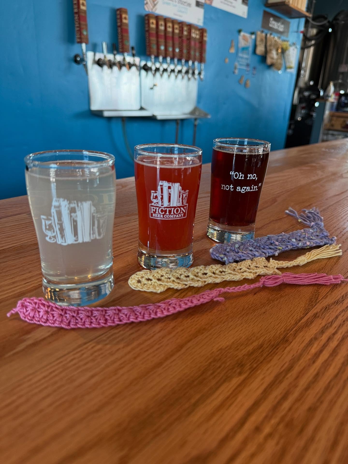 🍻 We&rsquo;ve got your weekend lineup&mdash;starting with Crochet Crafturday today from 1-5pm! Learn how to make one of these cute bookmarks and never lose your spot again.

🧶 We&rsquo;ll have yarn, crochet hooks, and friendly helpers so you can ge