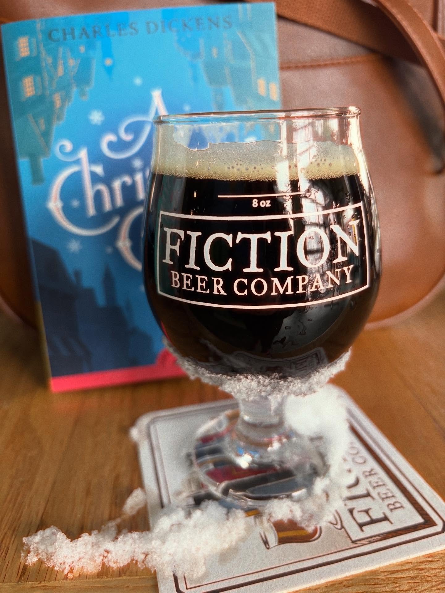 Take a break from shoveling the walk and come have a beer with us. Wintry Emblem, a winter spiced ale inspired by A Christmas Carol is a perfect beer for today. #craftbeer #firstsnowoftheyear❄️