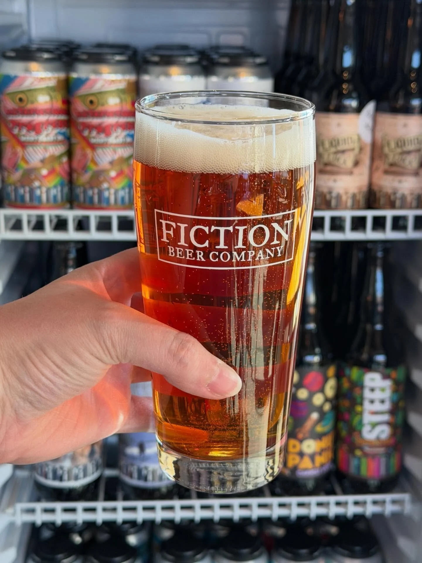 🍺 When you take one sip and know you gotta get some to take home, too. 🤌🏻

Browsing our to go beer options is easier than ever! Peep our brand spankin&rsquo; new fridge by the merch wall and grab some 4-packs or bottles to sip at home. Looking at 