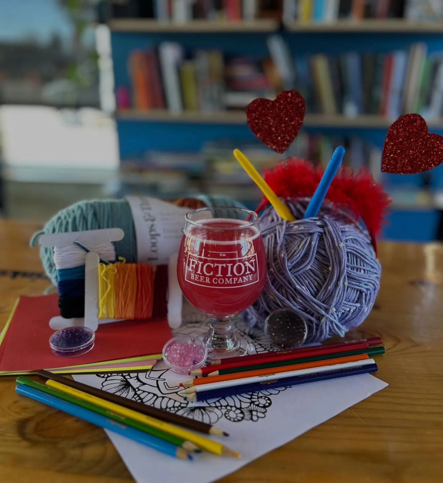 It&rsquo;s a beautiful day to take yourself (or your valentine) on a Crafturdate! 

Our monthly Crafturday is today until 5pm! Bring your current craft project or enjoy some of our craft supplies!

@fryitriotfoodtruck is here until 7pm serving up som