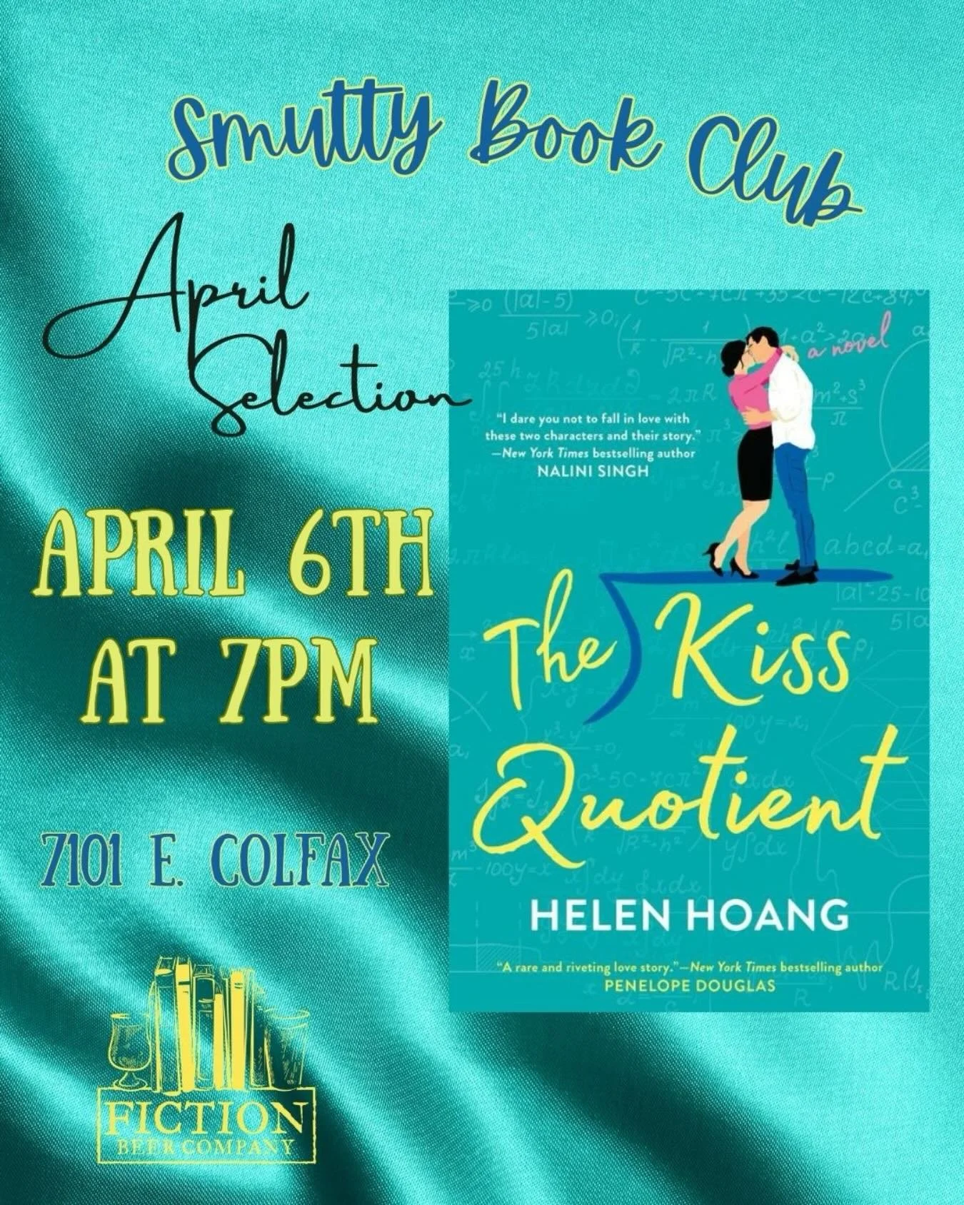 There&rsquo;s not enough data in the world to predict what will make your heart tick&hellip;sometimes you have to call in a professional. April is Autism Acceptance Month and our Smutty Book Club chose &lsquo;The Kiss Quotient&rsquo; by @hhoangwrites