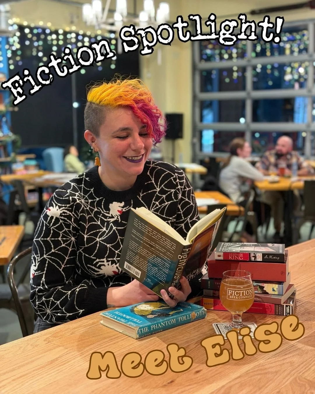 Meet Elise!!

In case you didn&rsquo;t know, this co-owners favorite month is October but she likes to celebrate it all year round. She&rsquo;ll happily talk your ear off about all things horror, her pets, or fill you in on the latest concert she&rsq