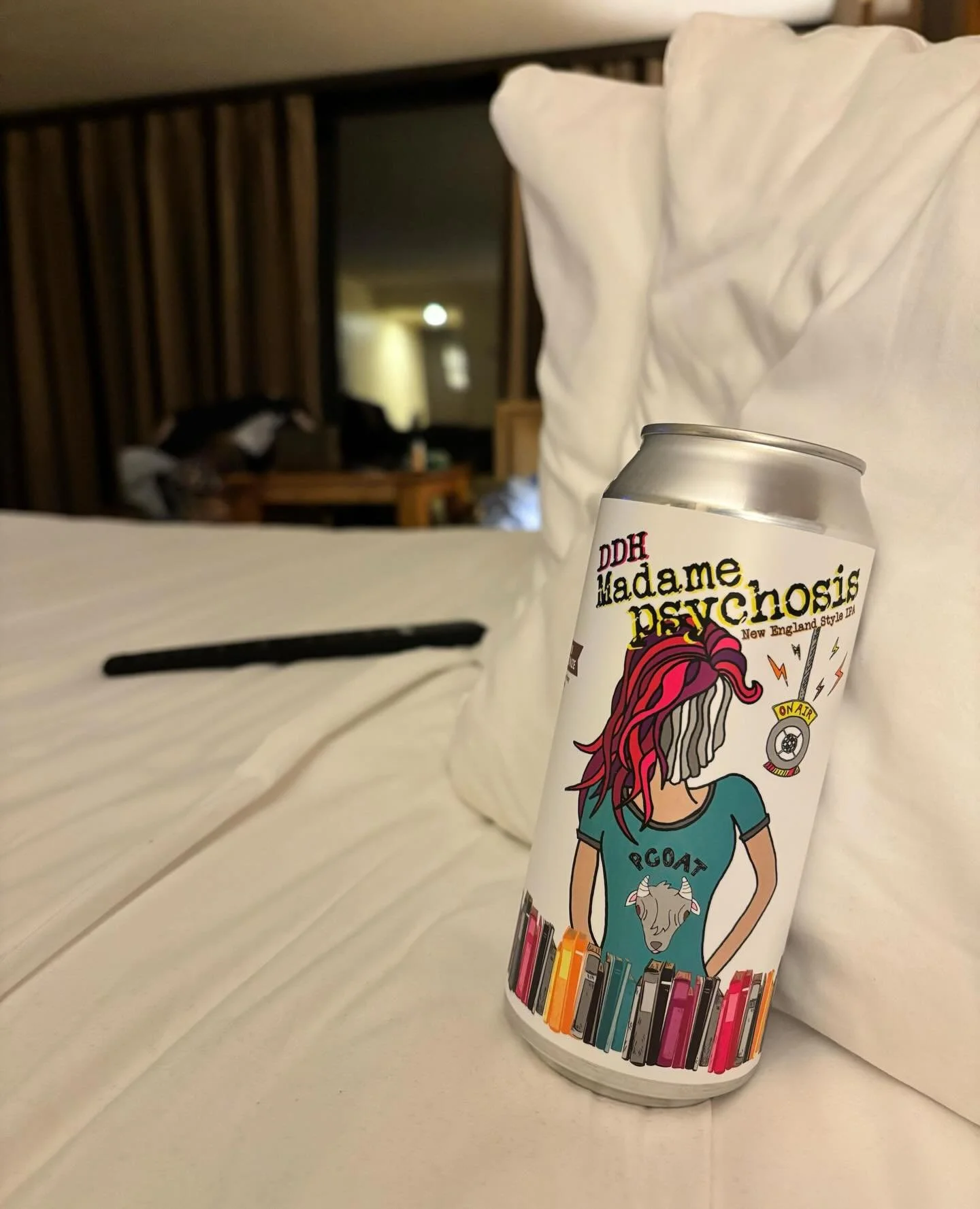 Well the weather is sure weathering, will it snow? Who knows 🤷&zwj;♀️ a gloomy day calls for a beer in bed, and doesn&rsquo;t Madame look cozy?

Snag yourself a crowler or 4 pack to-go on your way home! 

Game Night starts at 6pm if you ain&rsquo;t 