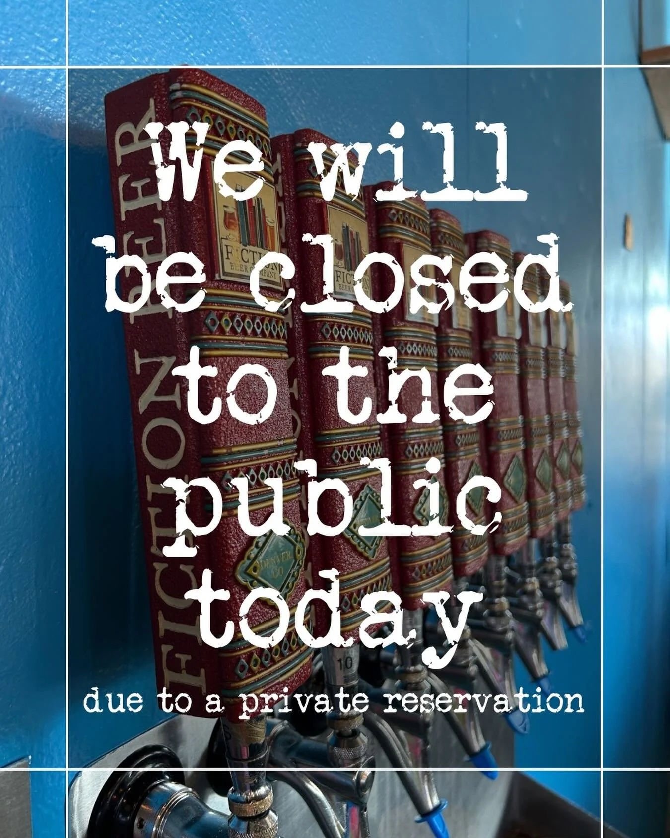 Friendly reminder that we will be closed to the public today for a private reservation. 

No trivia tonight but we&rsquo;ll be back with our regularly scheduled trivia next week! We&rsquo;ll be hosting a @fanexpodenver themed trivia to kick off the b