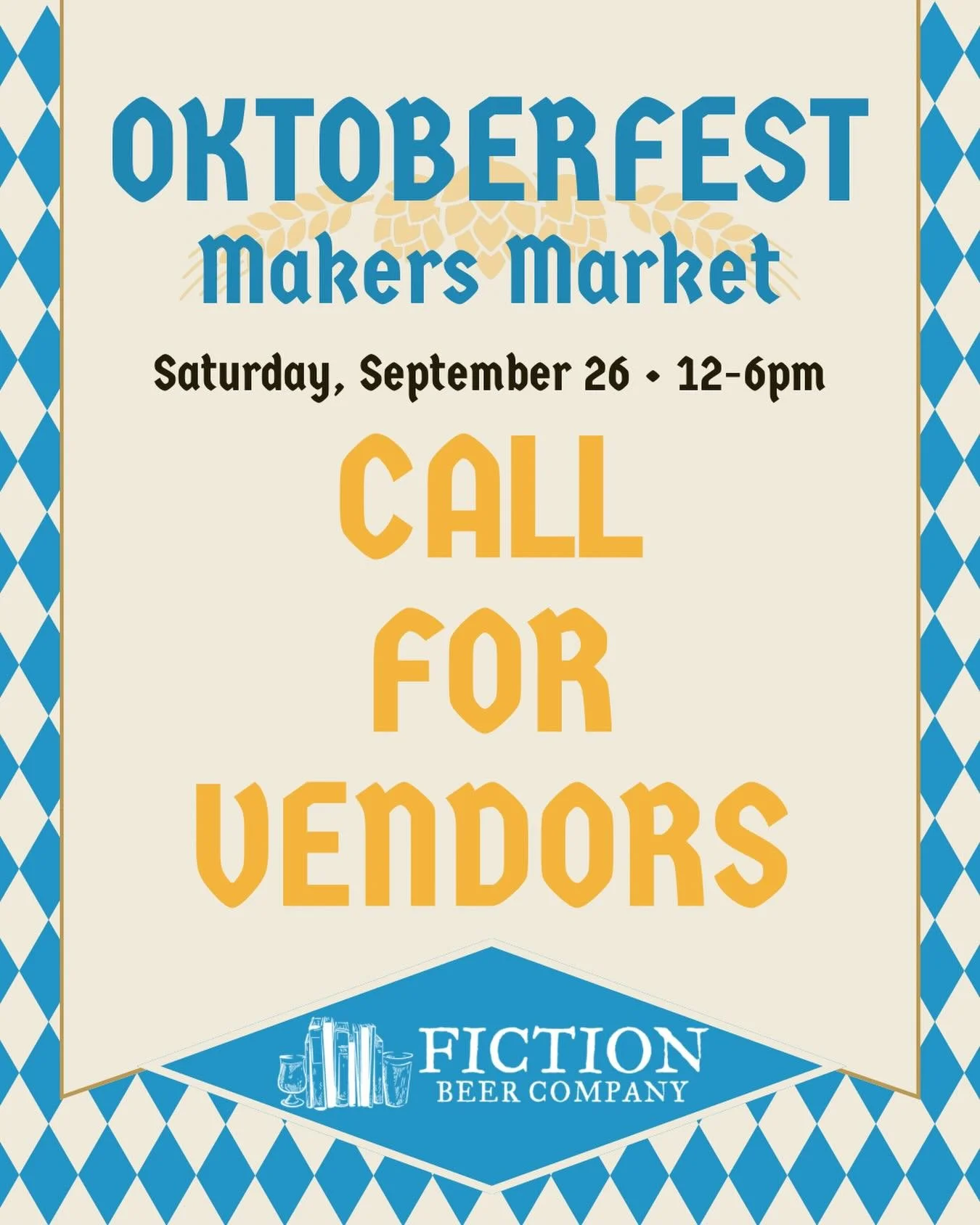 🥨 Oktoberfest season is nearly here! This year, we&rsquo;re pairing the release of our festbier with a fall makers market&mdash;and we&rsquo;re looking for vendors!

If you&rsquo;re a local artist, creator, crafter, or small business interested in b