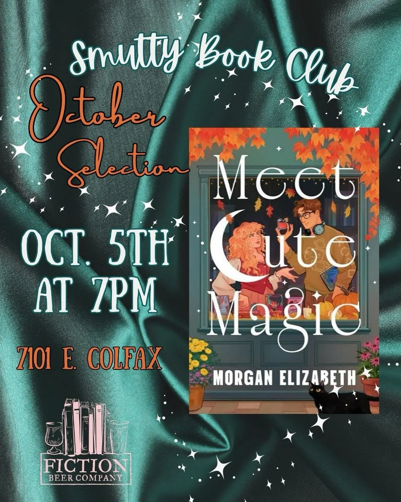 Our October Smutty Book Club just got a bit more ✨magical✨ 

For October we&rsquo;ll be reading &lsquo;Meet Cute Magic&rsquo; the latest novel by @authormorganelizabeth !! We&rsquo;re thrilled to announce that she will also be video calling in during
