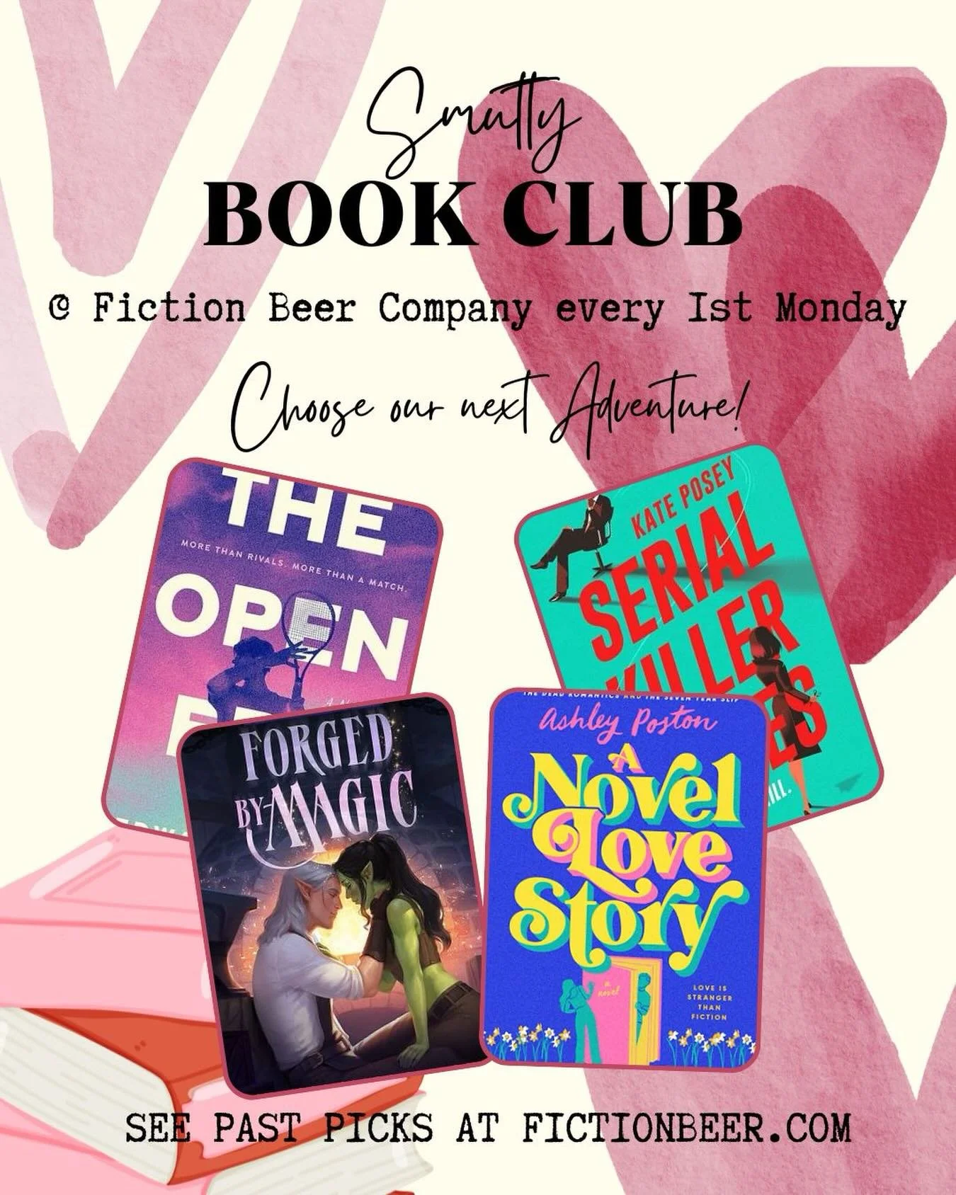 🚨ATTN: Smutty Book Club!!🚨

It&rsquo;s time to vote for our November read! We pulled 4 books from our collective TBR for you to choose from; follow the link in our bio to cast your vote! Or if you are already in the Facebook group the poll is live!