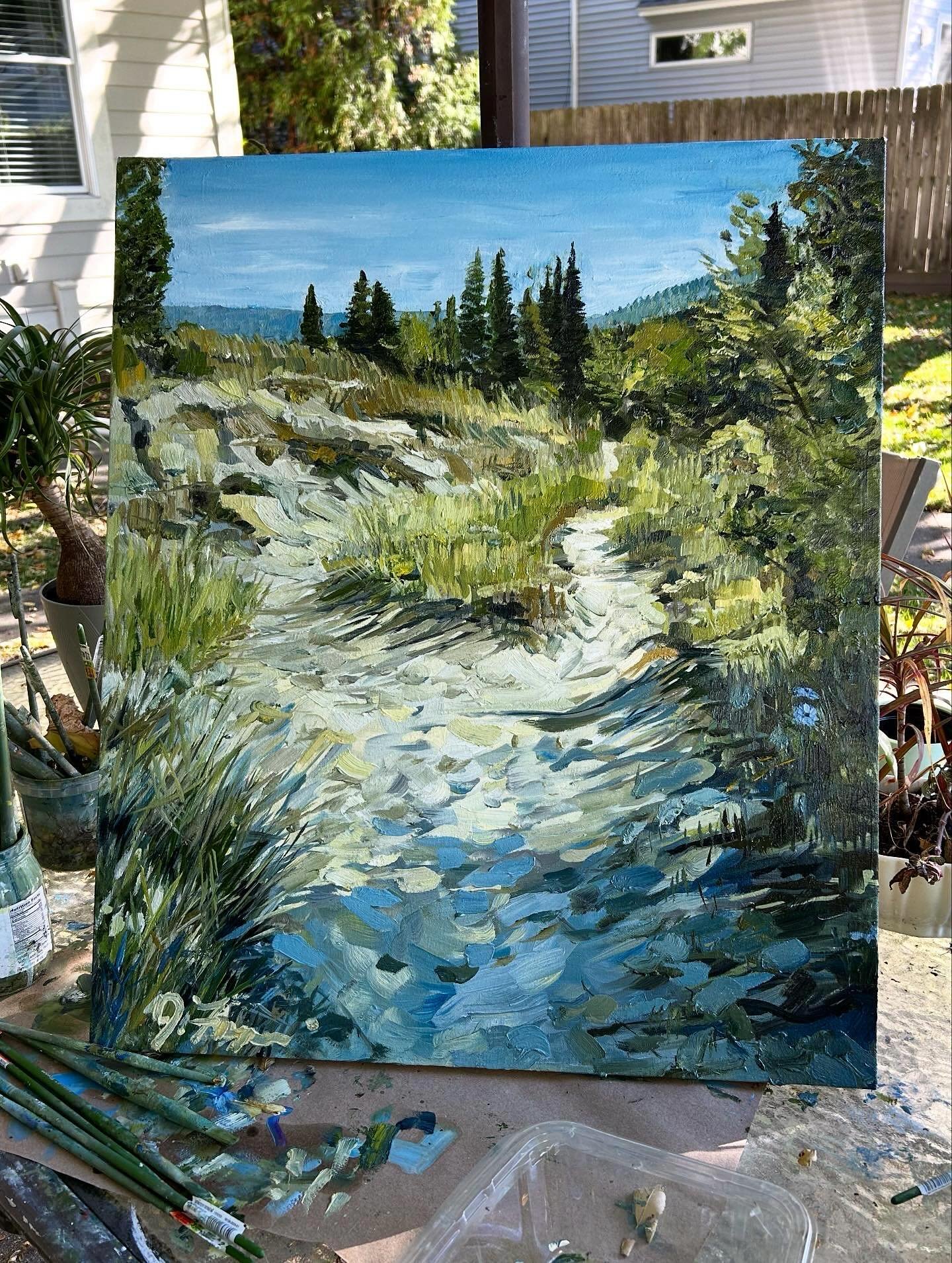 &ldquo;Hiking the Dunes Trail&rdquo;
27&rdquo; x 23&rdquo;
Oil on canvas, to be framed in white or natural wood
$650.00
Ready mid November - can be shipped! Link in bio
#oilpainting #painting #wallart #sleepingbeardunes #sleepingbeardunesnationallake