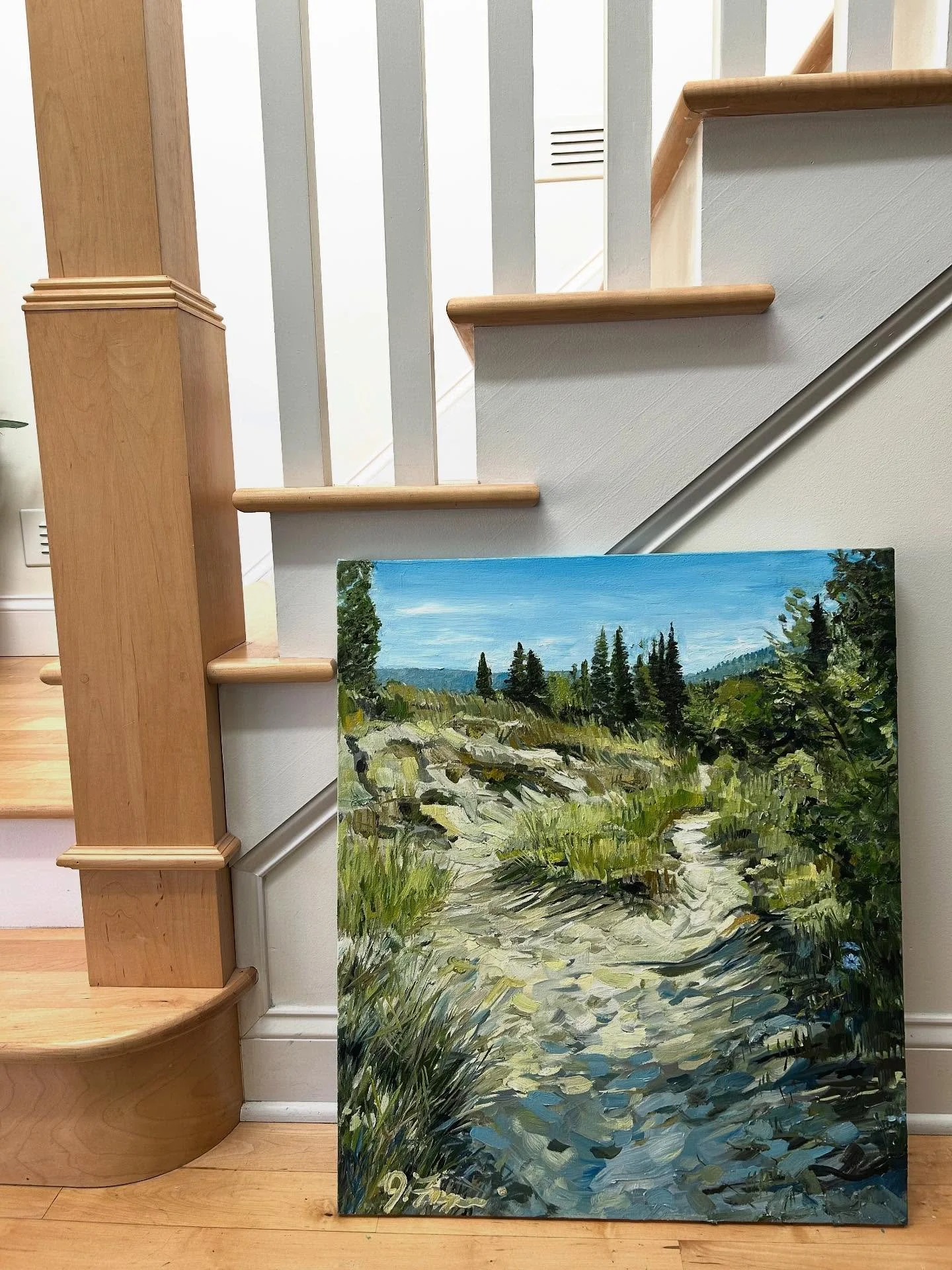 &ldquo;Hiking the Dunes Trail&rdquo;
27&rdquo; x 23&rdquo;
Oil on canvas, to be framed in white or natural wood
$650.00
Ready mid November - can be shipped! Link in bio
#oilpainting #painting #wallart #sleepingbeardunes #sleepingbeardunesnationallake