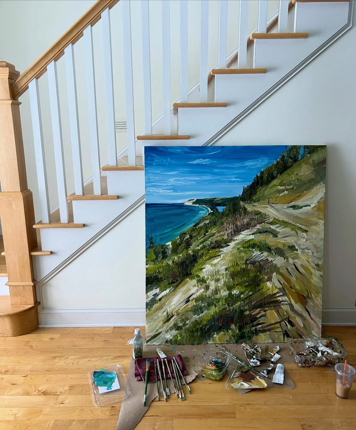 🌟 In progress 🌟 
50&rdquo; x 45&rdquo; 
Oil on canvas
$1500.00 when completed