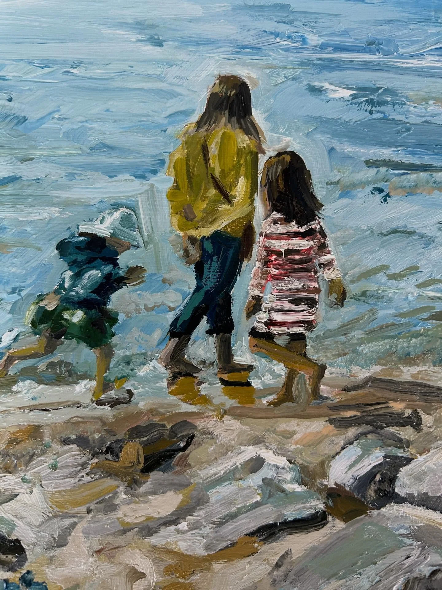 🤍 merriest christmas! 🤍 

Above Painting: small details of a Christmas commission. 

#commission #painting #oilpainting #wallart #interiordecor