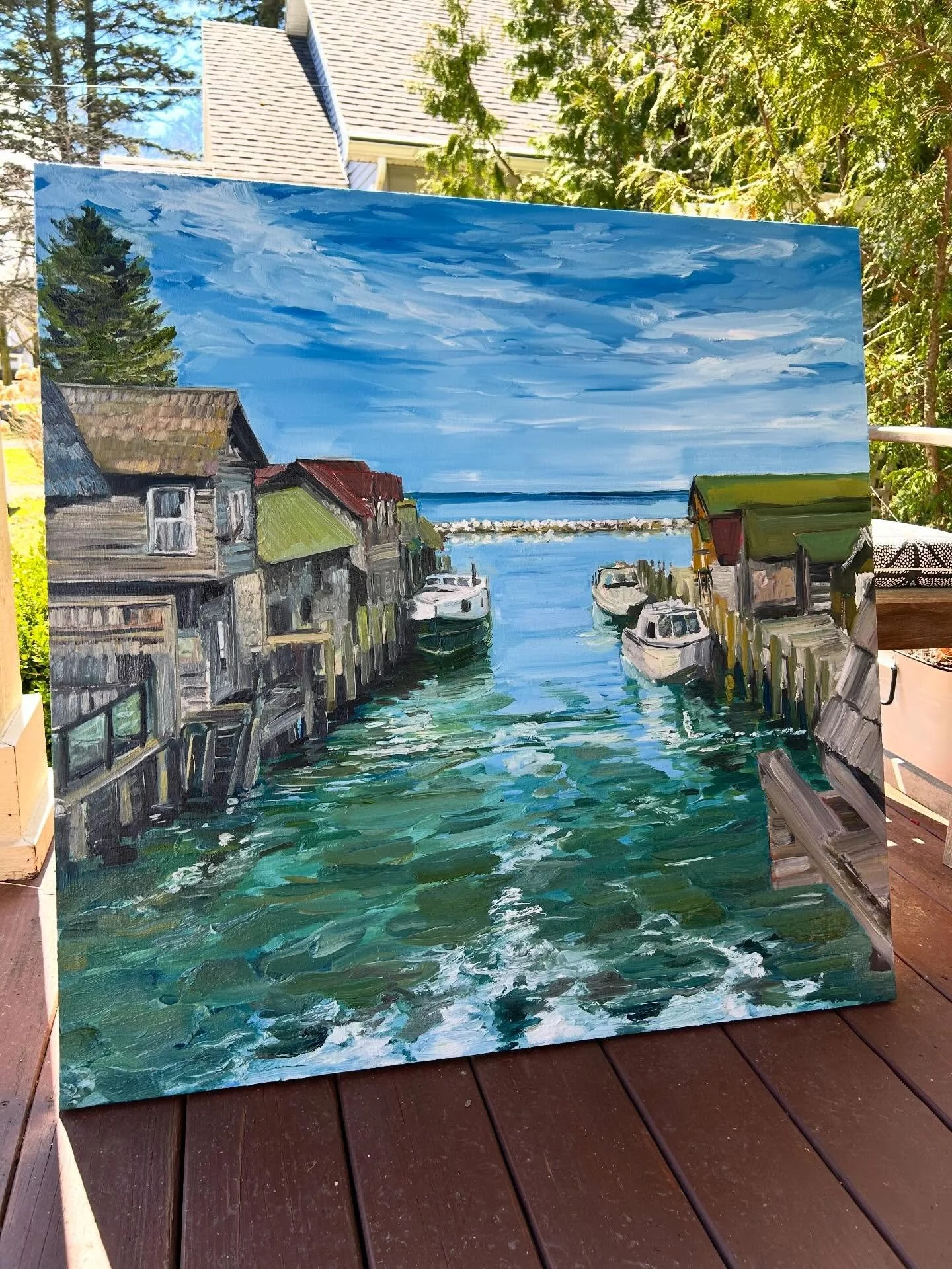 Working outside today! In process commission- Fishtown.