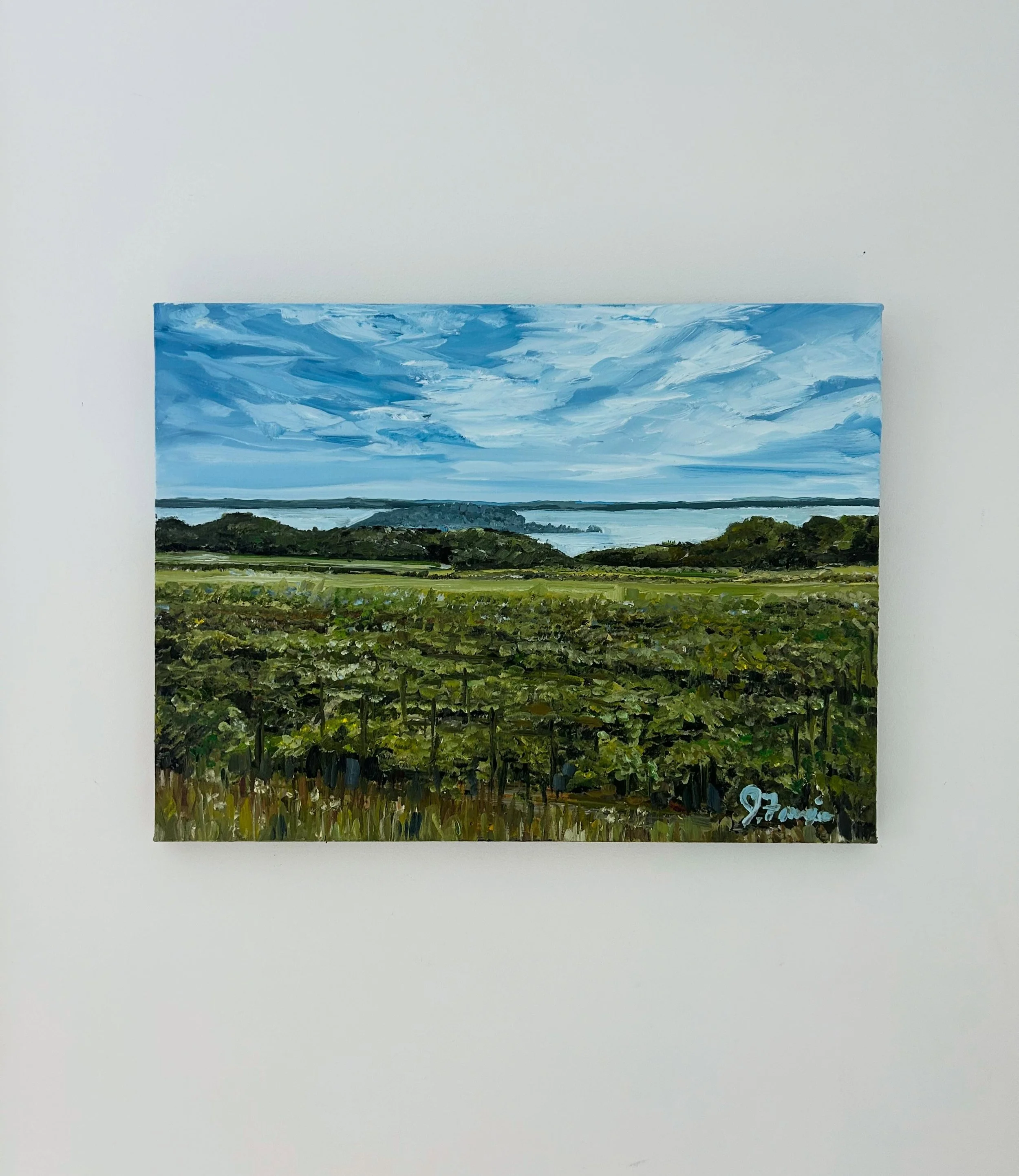 This one is seriously stunning at a great price point. 

&ldquo;View from Chateau Grand Traverse&rdquo;
18&rdquo; x 24&rdquo;
$395.00
Ready mid June
Link in bio to purchase!