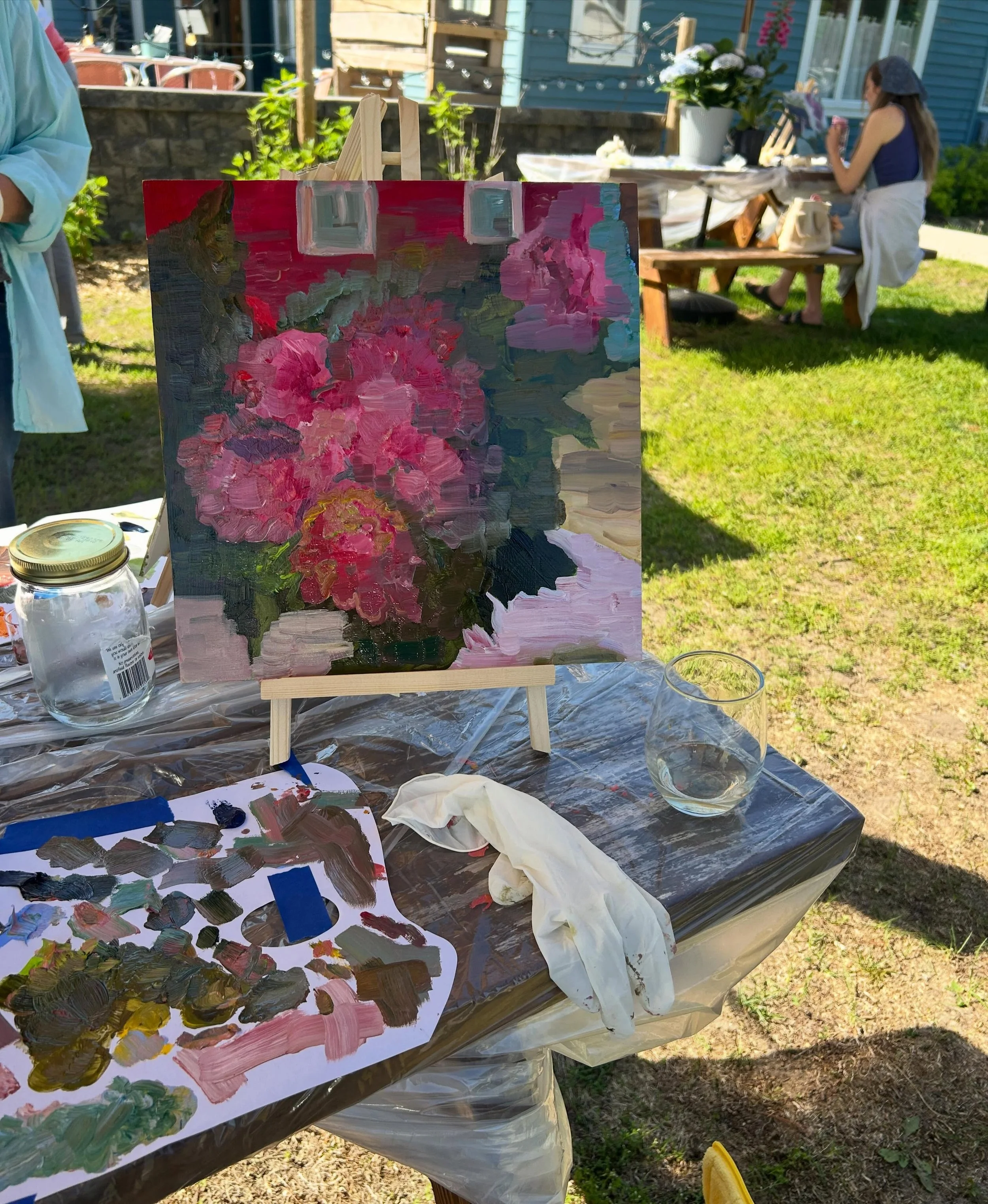 Thanks to all who participated!!! ❤️ oil painting class number 1 was a success and beautiful day