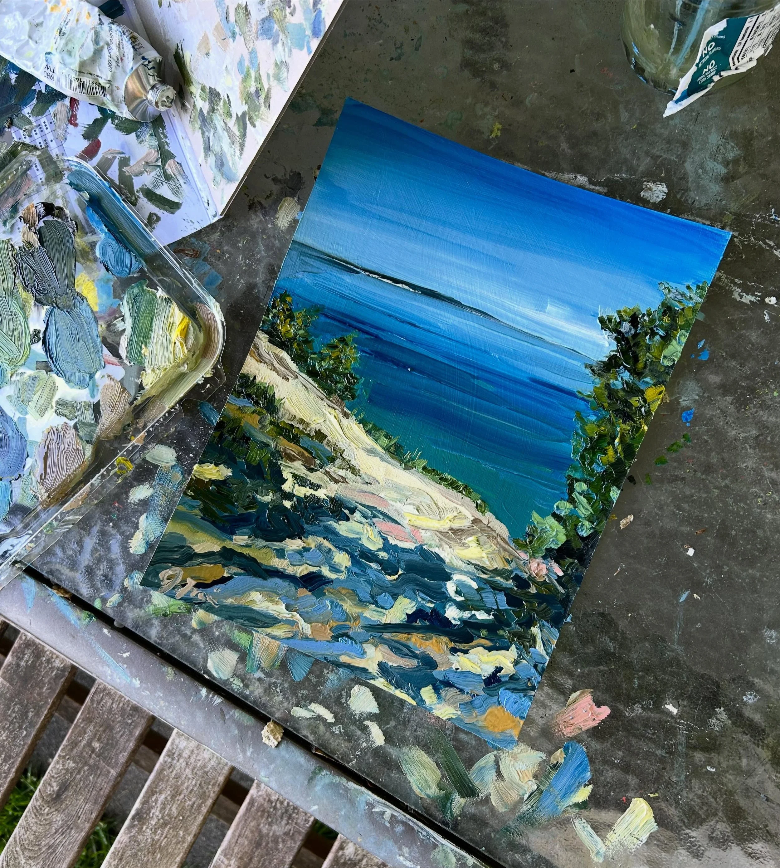 **SOLD**
&ldquo;Pyramid Point Lookout III&rdquo;
$65.00
Oil on paper
12&rdquo; x 9&rdquo;
Ready mid June! 

#painting #wallart #interiordecor #m22 #interiordesign