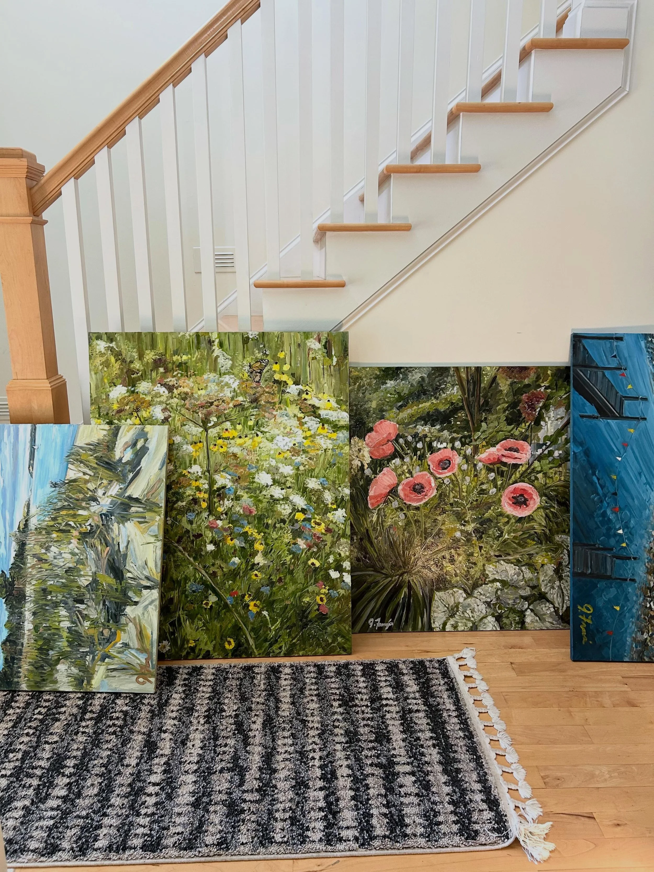 Laying things out for the Suttons Bay Art and Wine Walk. June 19, 2026 5-8pm. I&rsquo;ll be at Gilchrist Farm Winery. 🤗
